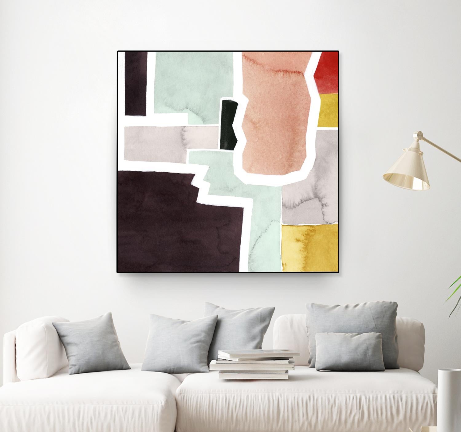 Color Blocking III by Grace Popp on GIANT ART - pastels abstract