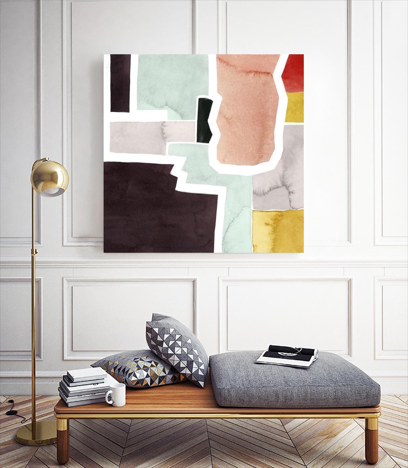 Color Blocking III by Grace Popp on GIANT ART - pastels abstract