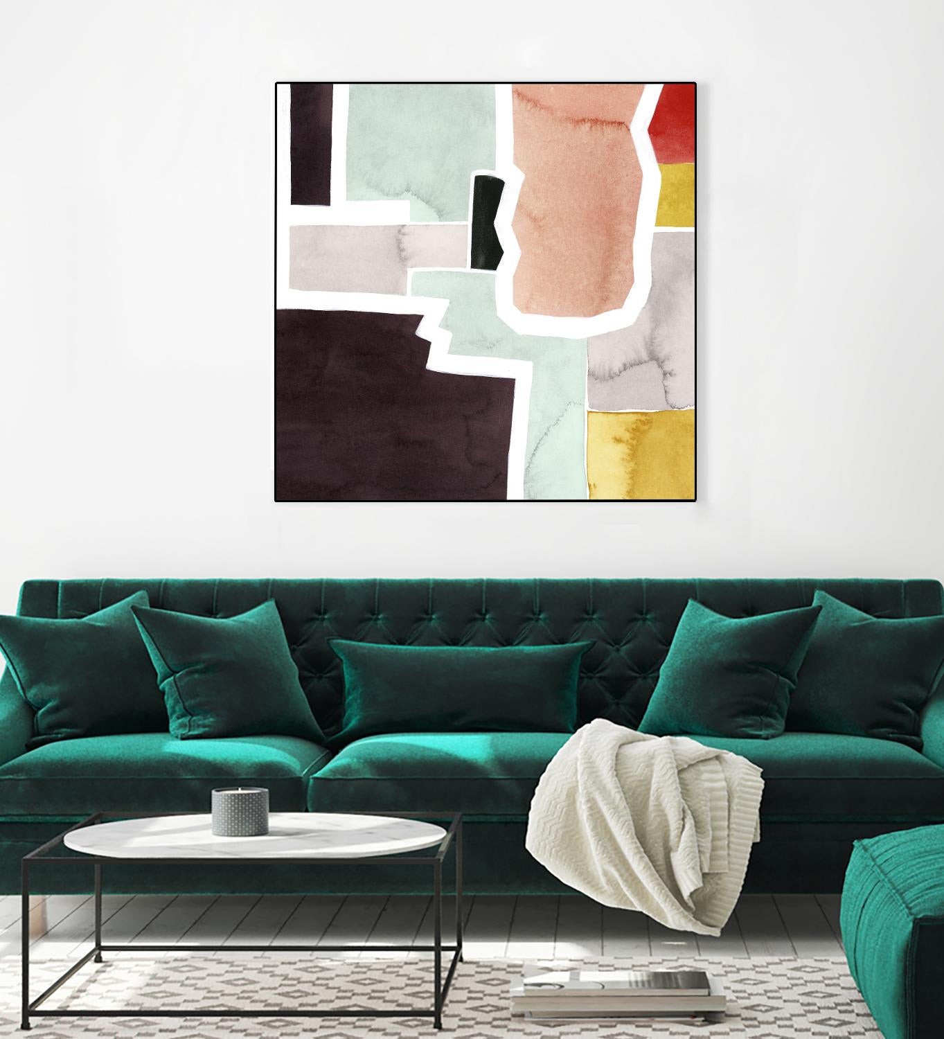Color Blocking III by Grace Popp on GIANT ART - pastels abstract