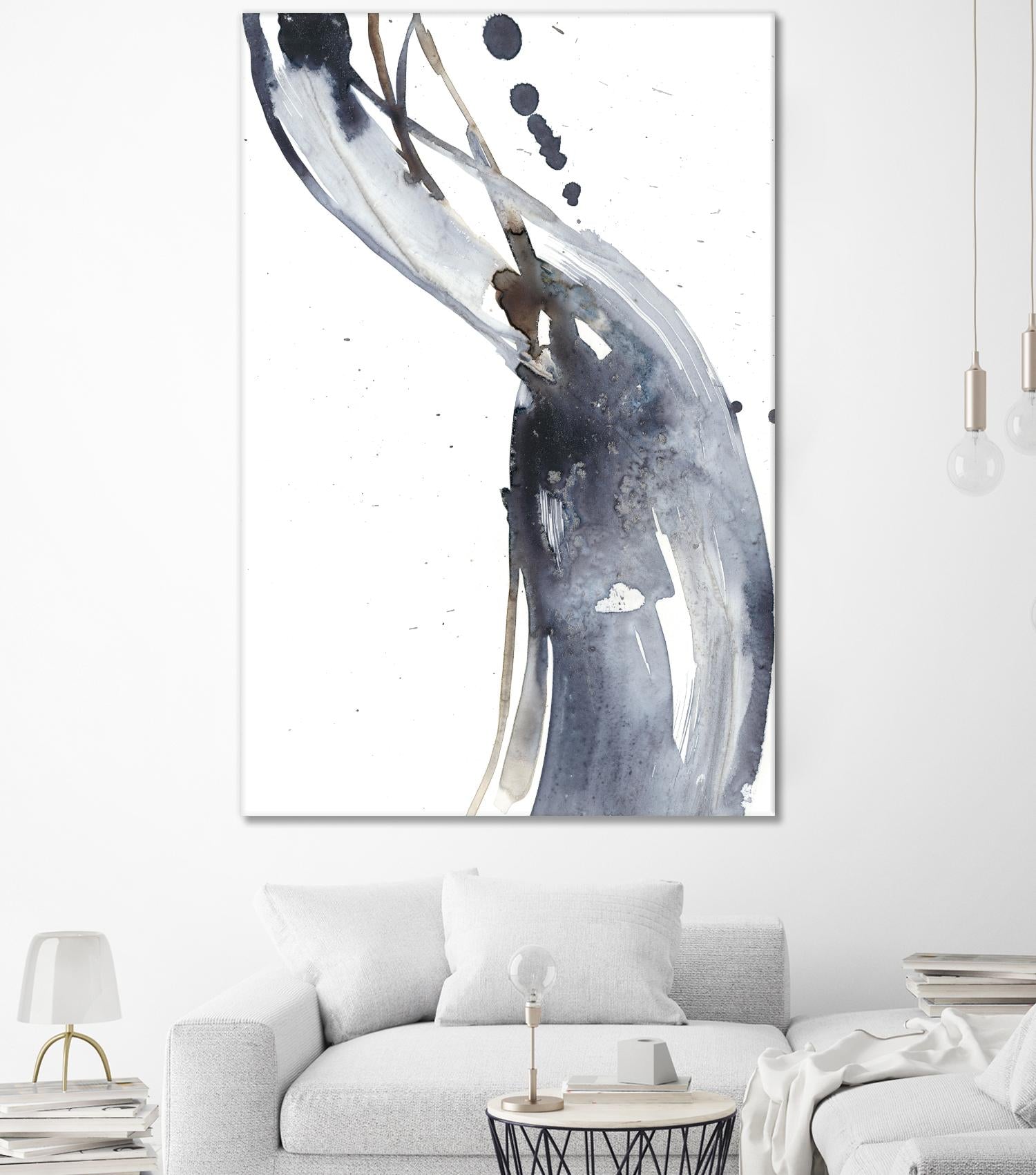 Paynes Twist I by Jennifer Goldberger on GIANT ART - neutral abstract