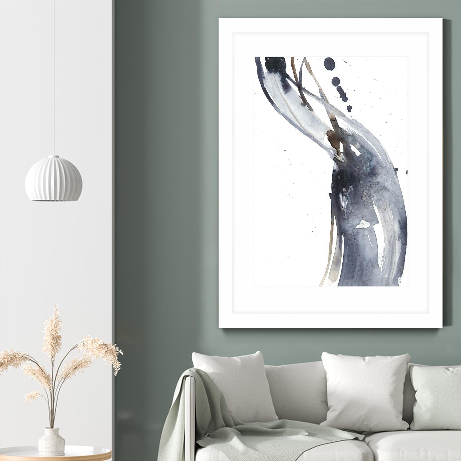 Paynes Twist I by Jennifer Goldberger on GIANT ART - neutral abstract