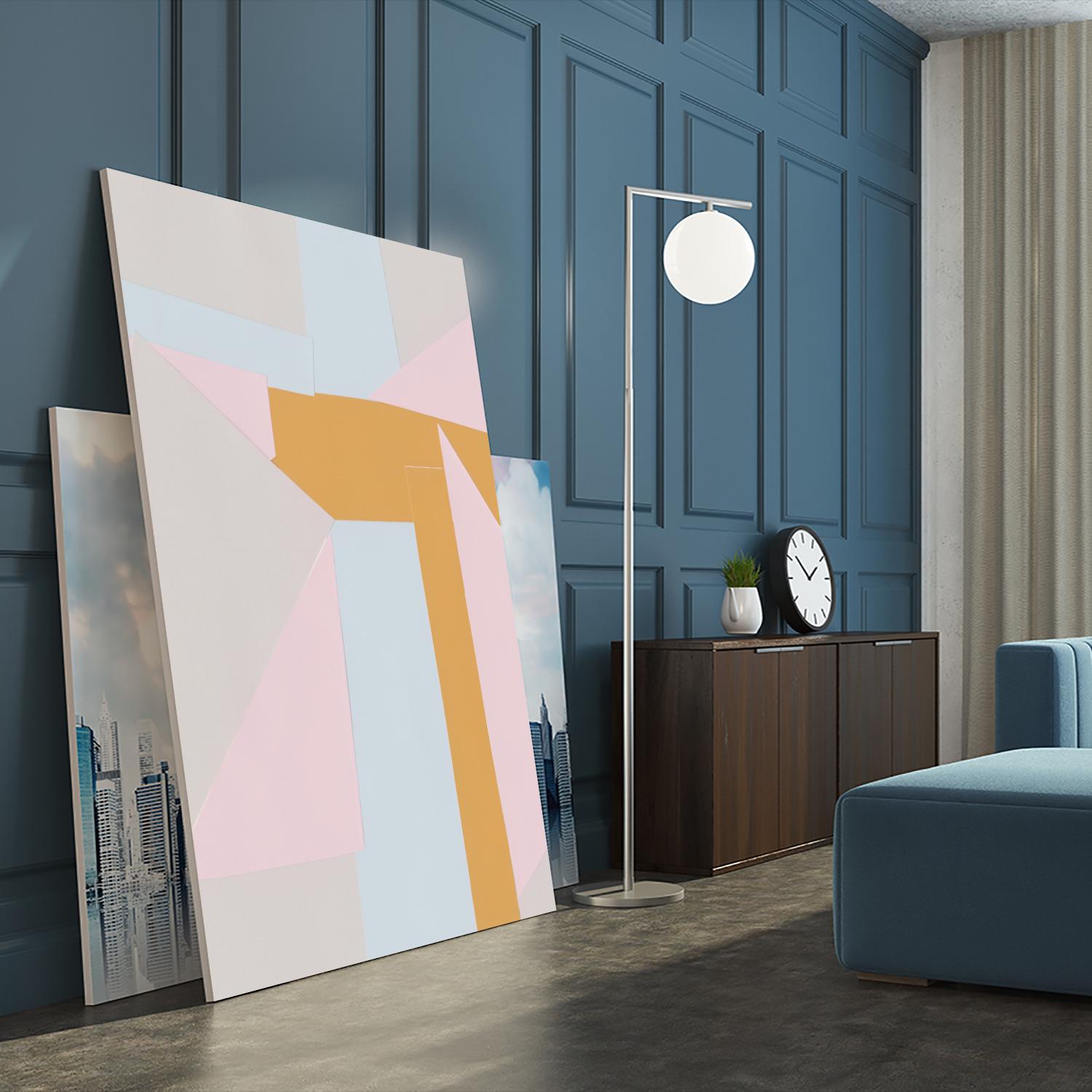 Soft Blocks II by Alicia Ludwig on GIANT ART - neutral abstract