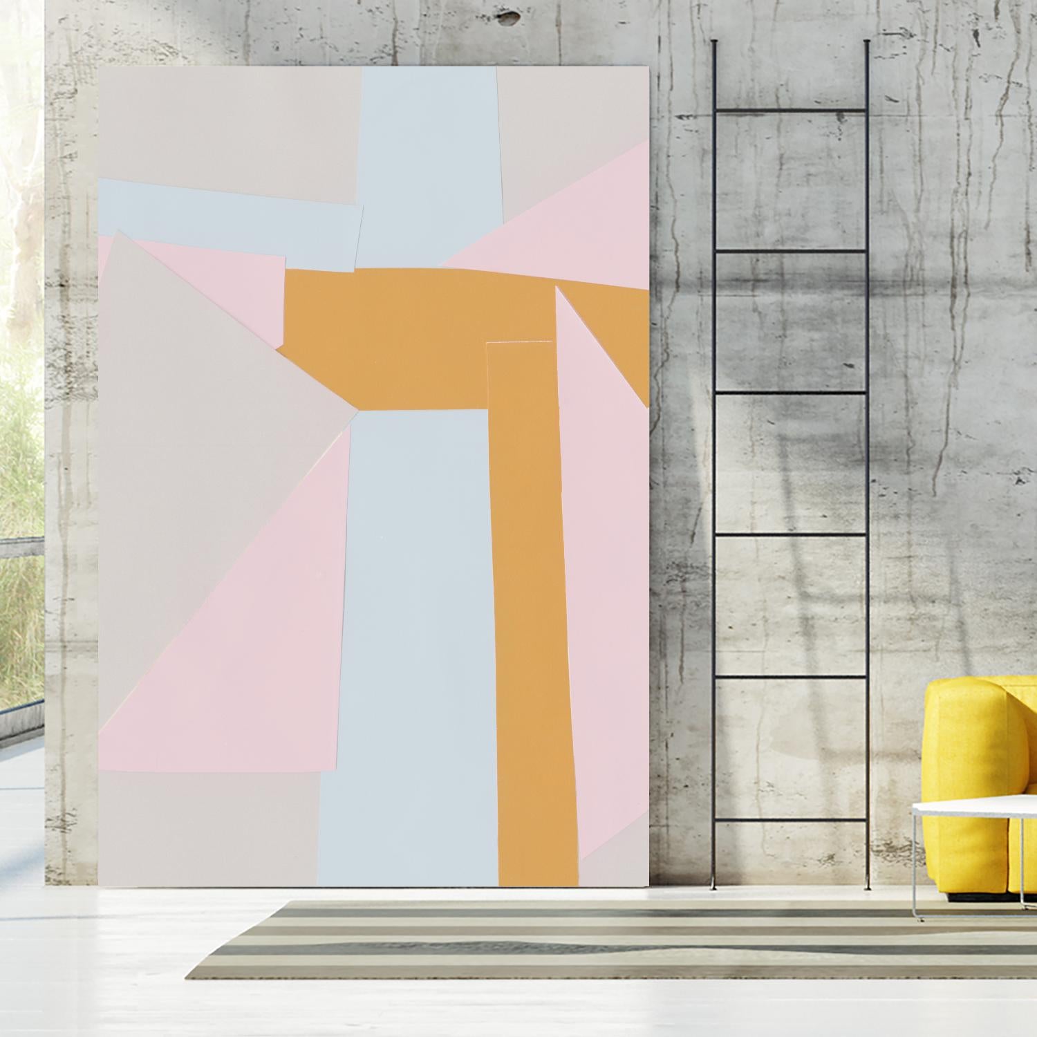 Soft Blocks II by Alicia Ludwig on GIANT ART - neutral abstract