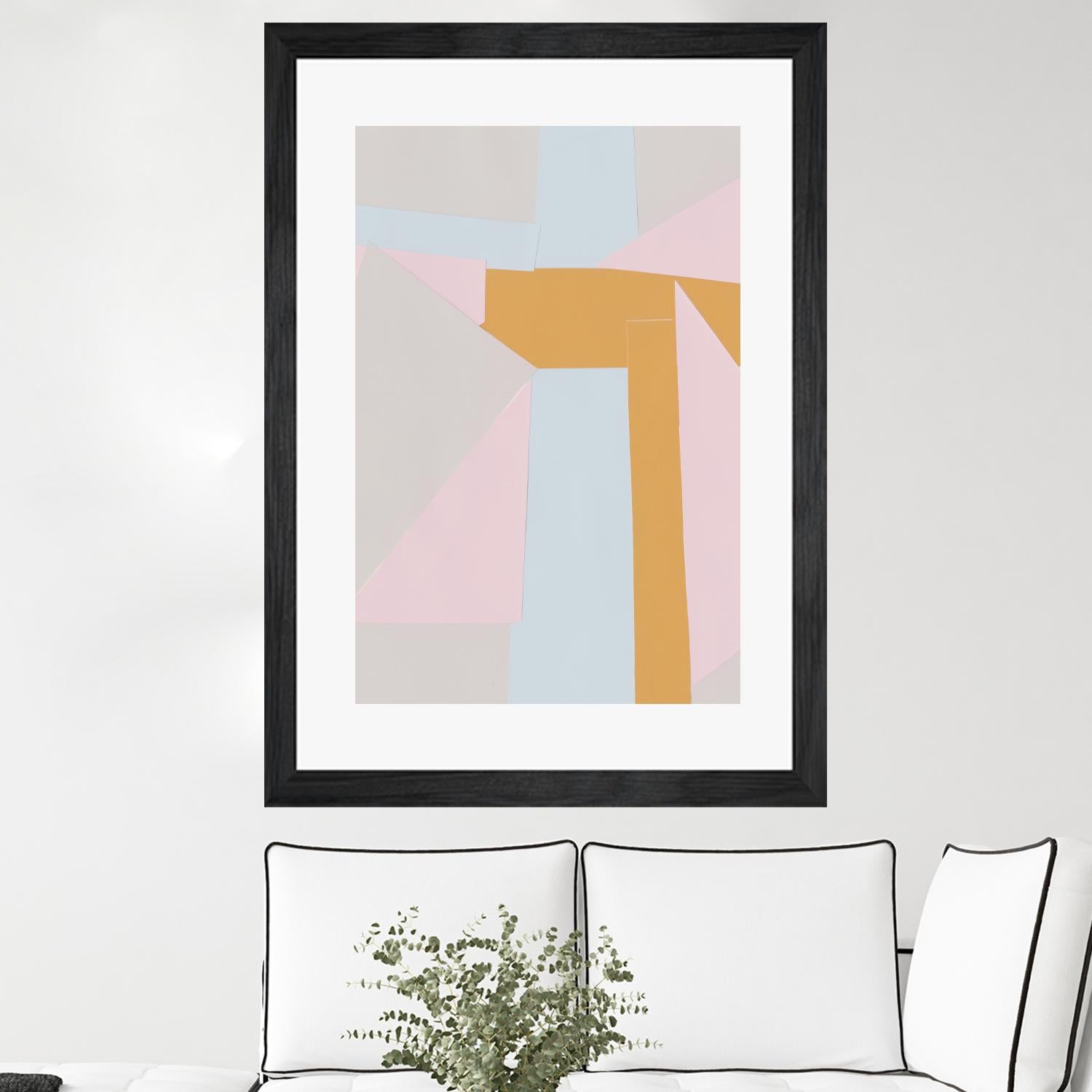 Soft Blocks II by Alicia Ludwig on GIANT ART - neutral abstract