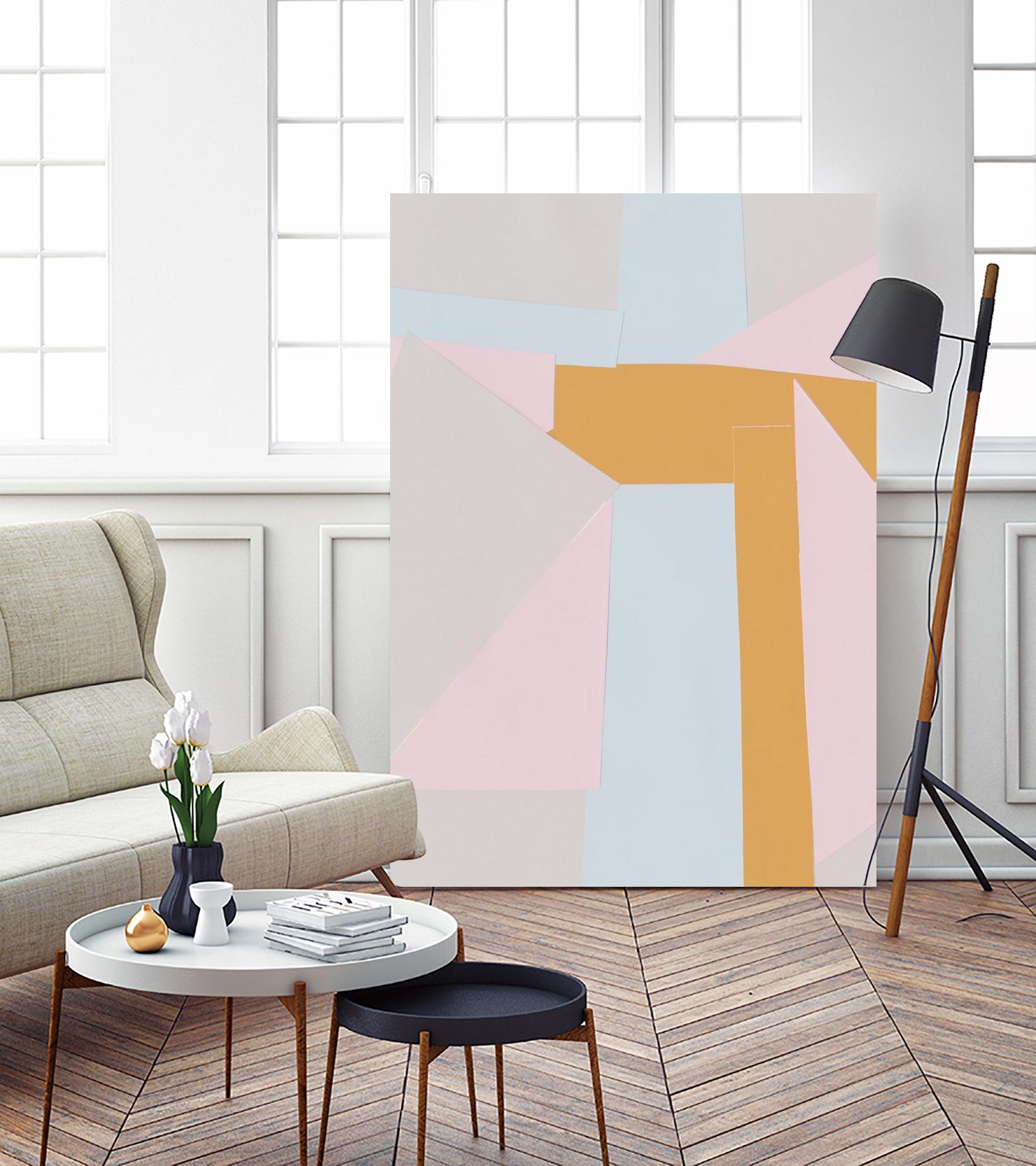 Soft Blocks II by Alicia Ludwig on GIANT ART - neutral abstract