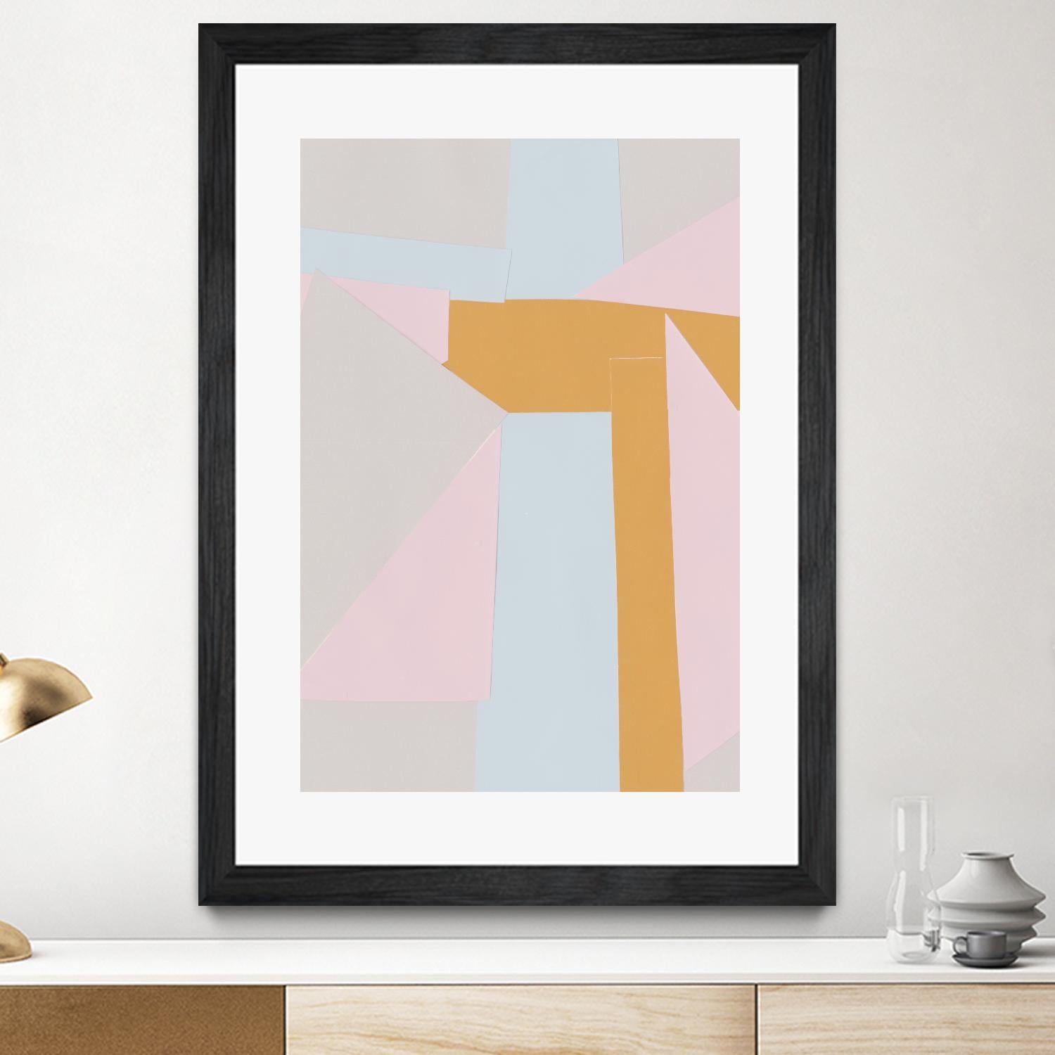 Soft Blocks II by Alicia Ludwig on GIANT ART - neutral abstract