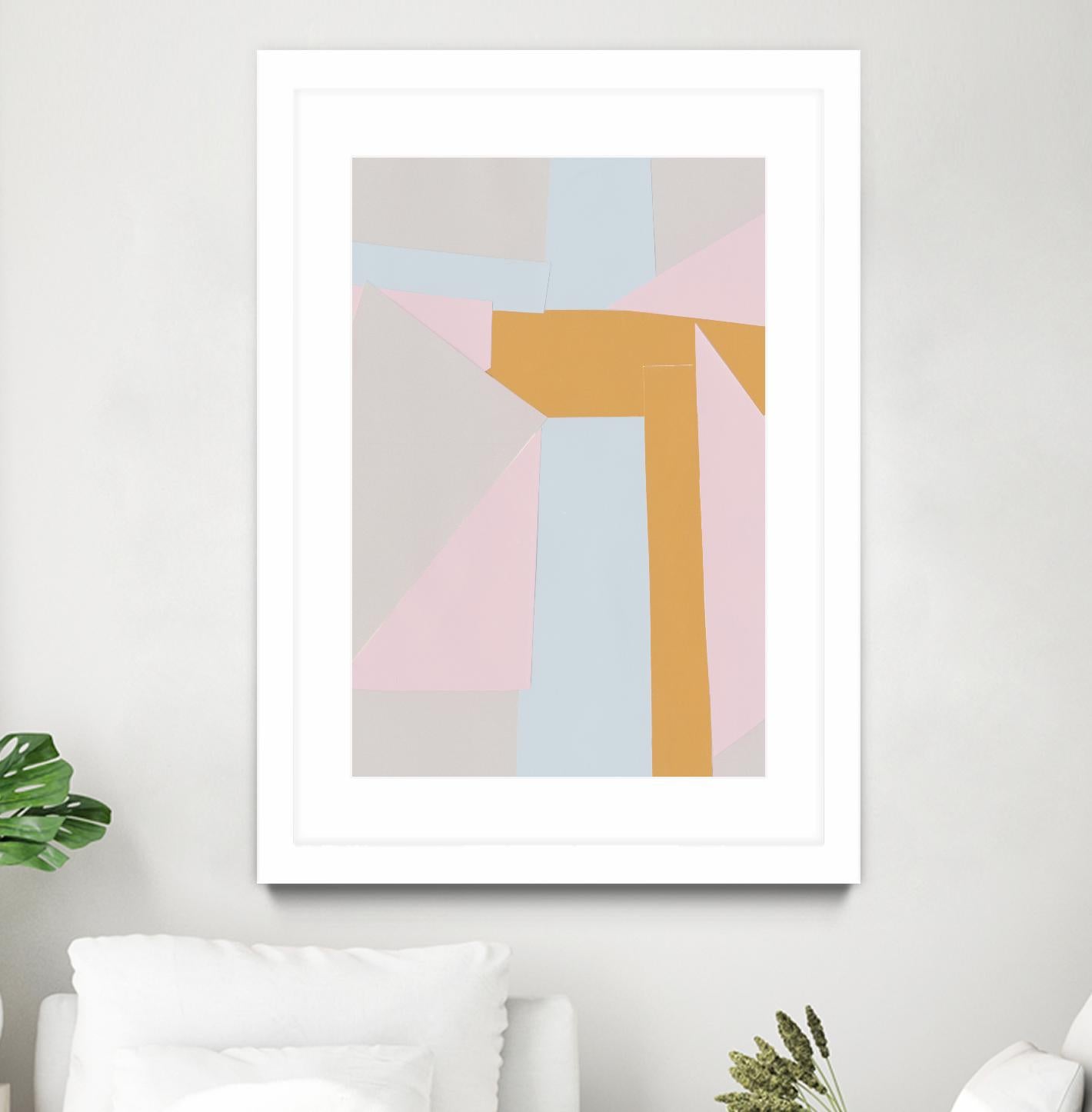 Soft Blocks II by Alicia Ludwig on GIANT ART - neutral abstract
