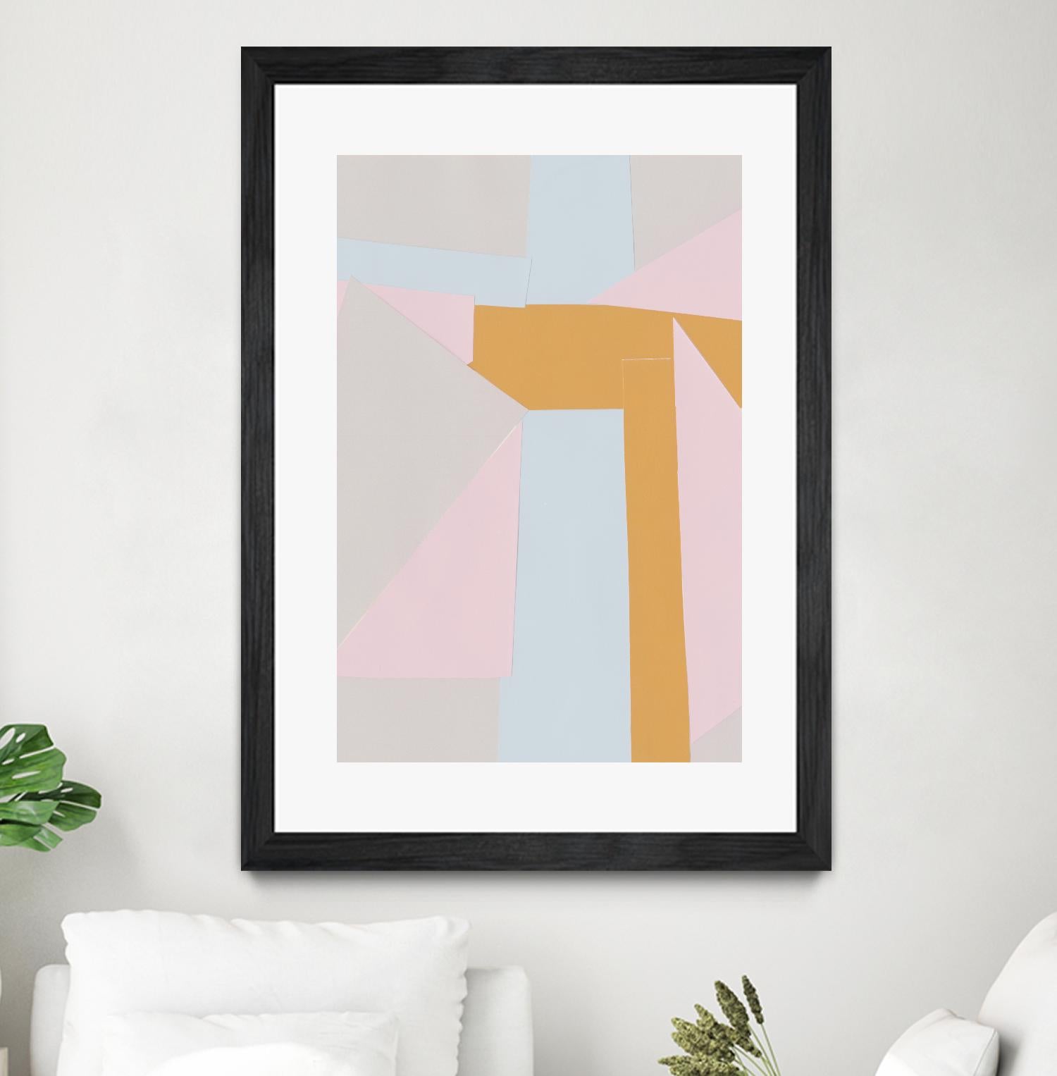 Soft Blocks II by Alicia Ludwig on GIANT ART - neutral abstract