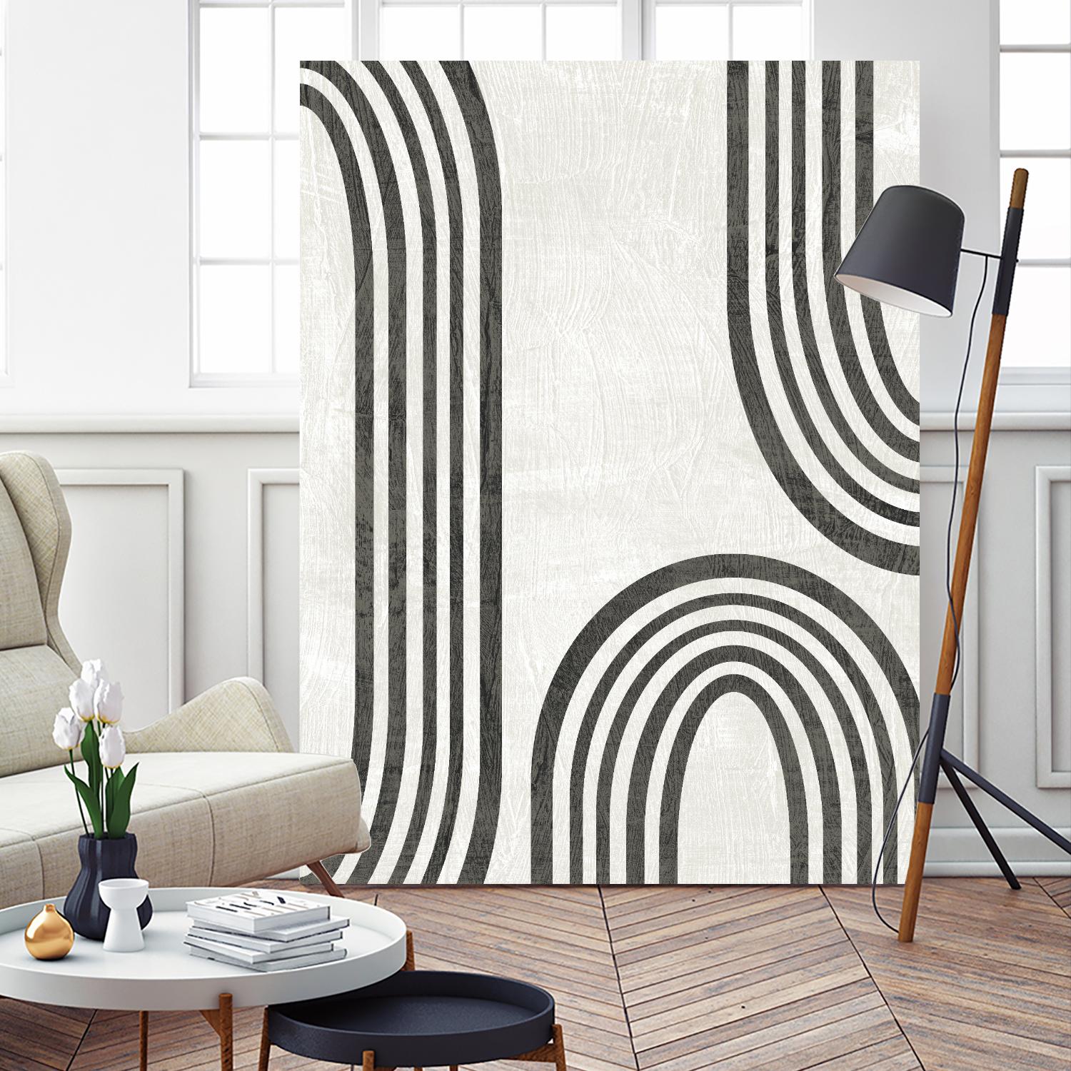 Modern Arc I by June Erica Vess on GIANT ART - neutral abstract