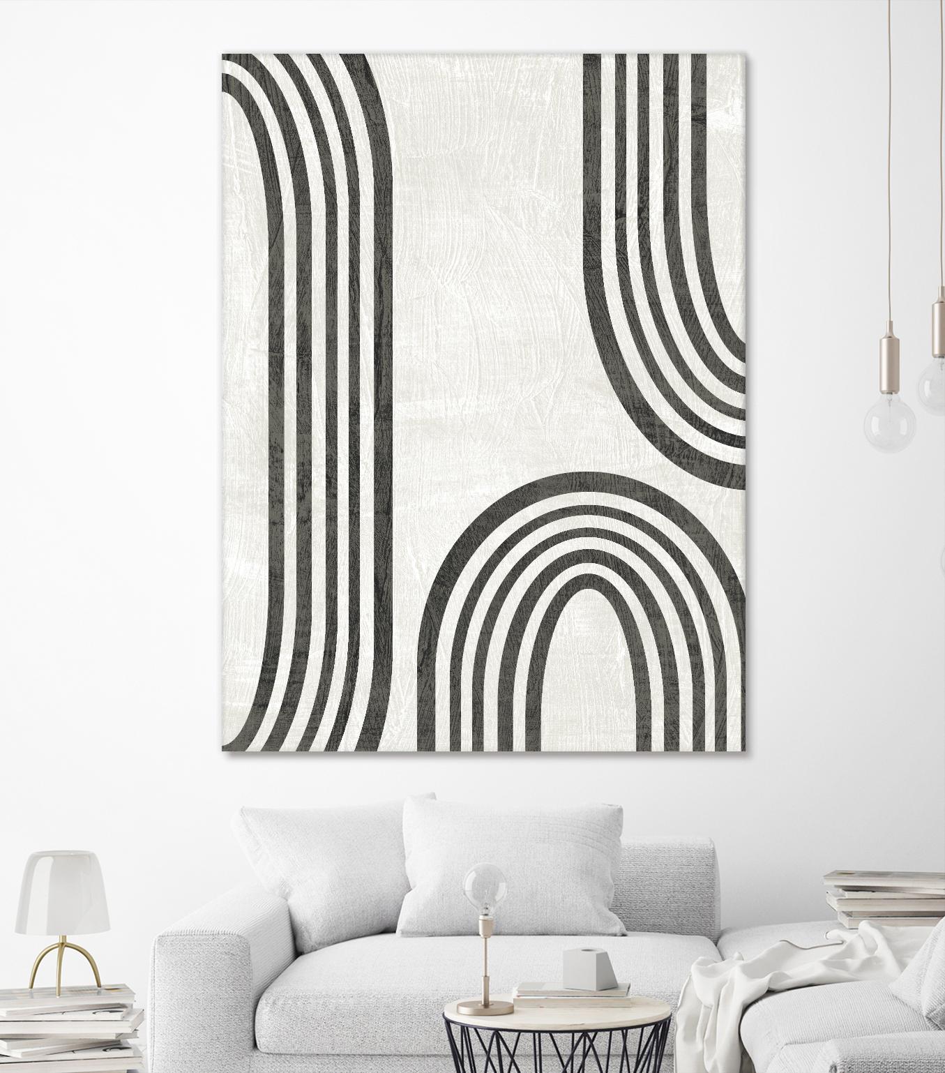 Modern Arc I by June Erica Vess on GIANT ART - neutral abstract