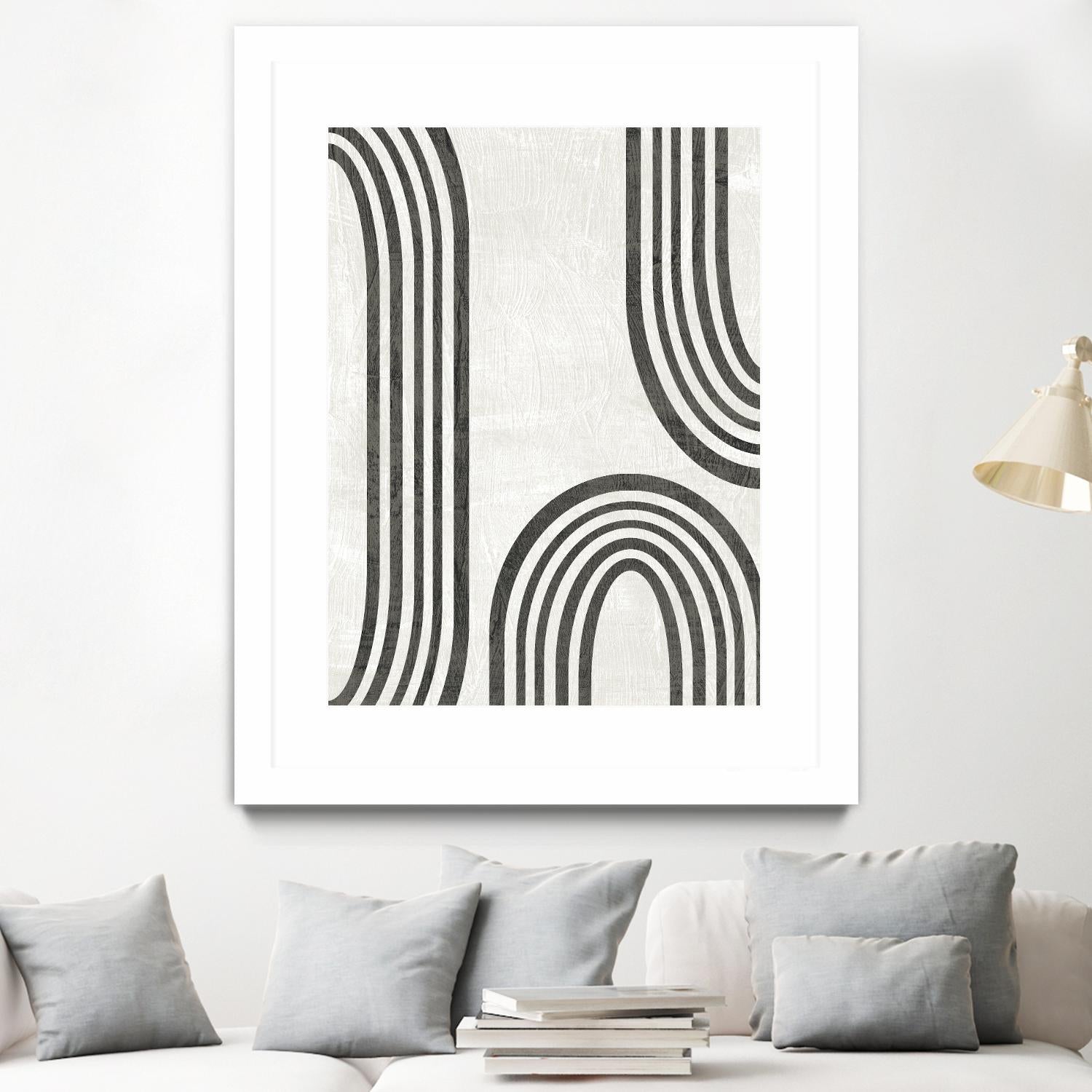 Modern Arc I by June Erica Vess on GIANT ART - neutral abstract