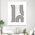 Modern Arc I by June Erica Vess on GIANT ART - neutral abstract