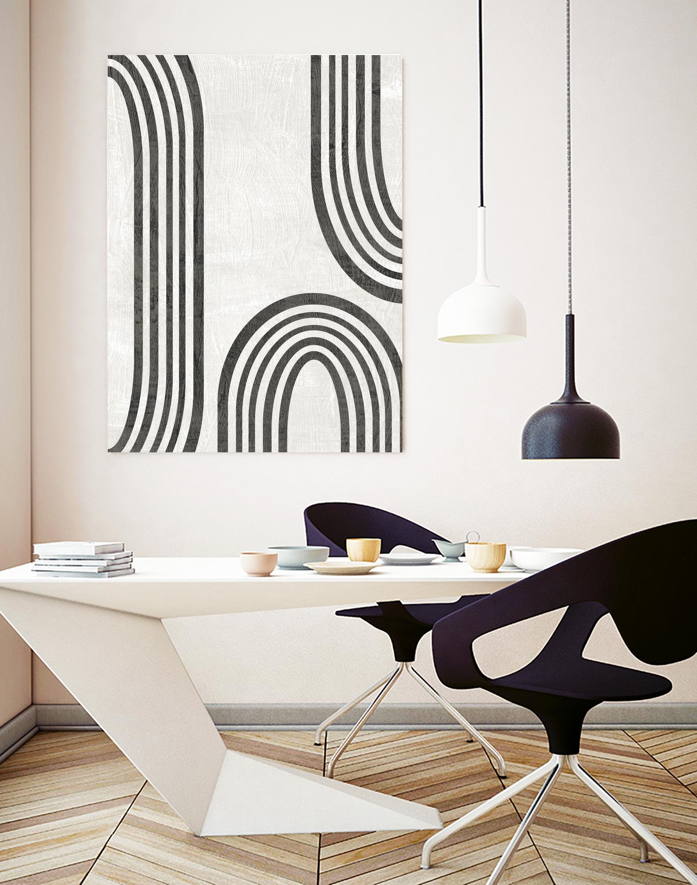 Modern Arc I by June Erica Vess on GIANT ART - neutral abstract