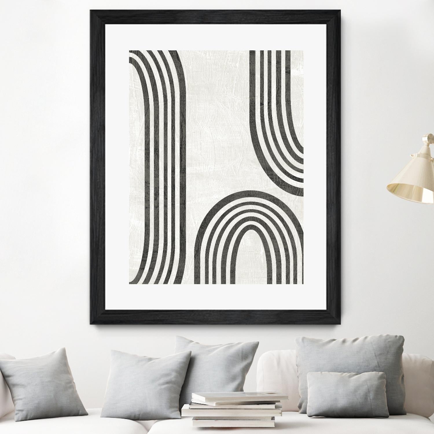 Modern Arc I by June Erica Vess on GIANT ART - neutral abstract