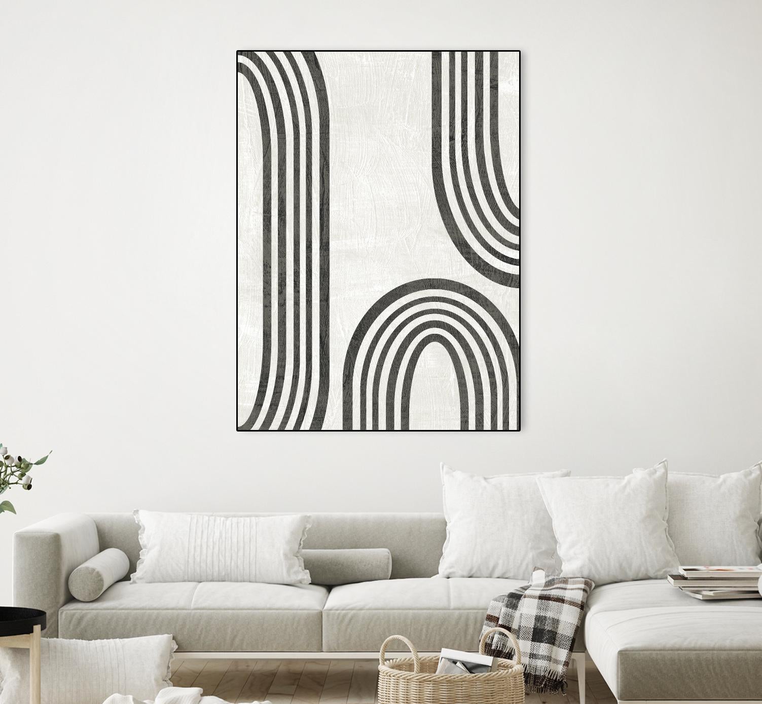 Modern Arc I by June Erica Vess on GIANT ART - neutral abstract