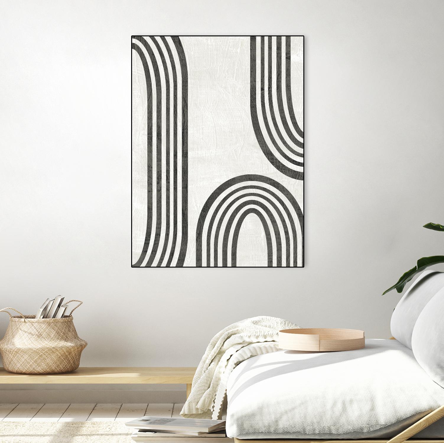 Modern Arc I by June Erica Vess on GIANT ART - neutral abstract