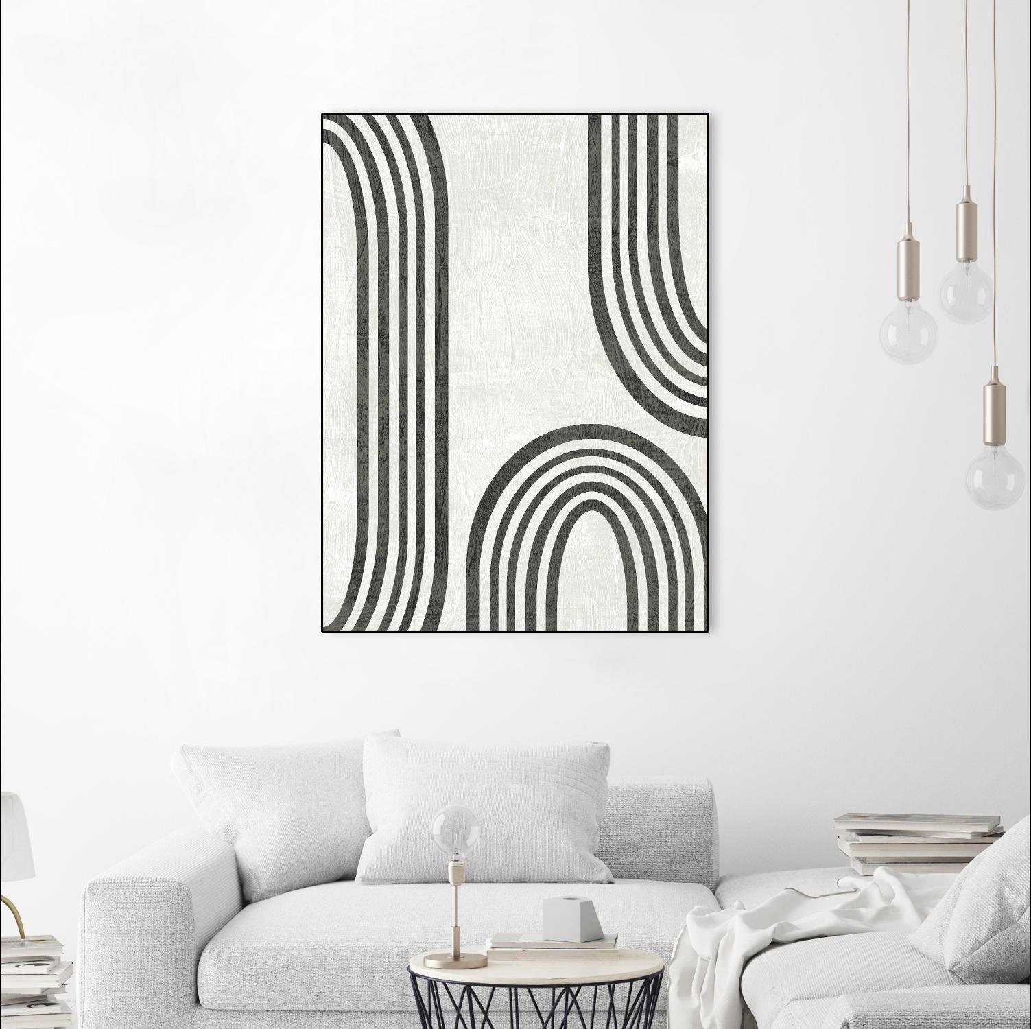 Modern Arc I by June Erica Vess on GIANT ART - neutral abstract