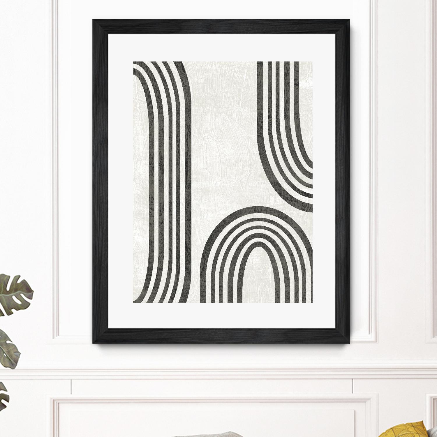 Modern Arc I by June Erica Vess on GIANT ART - neutral abstract