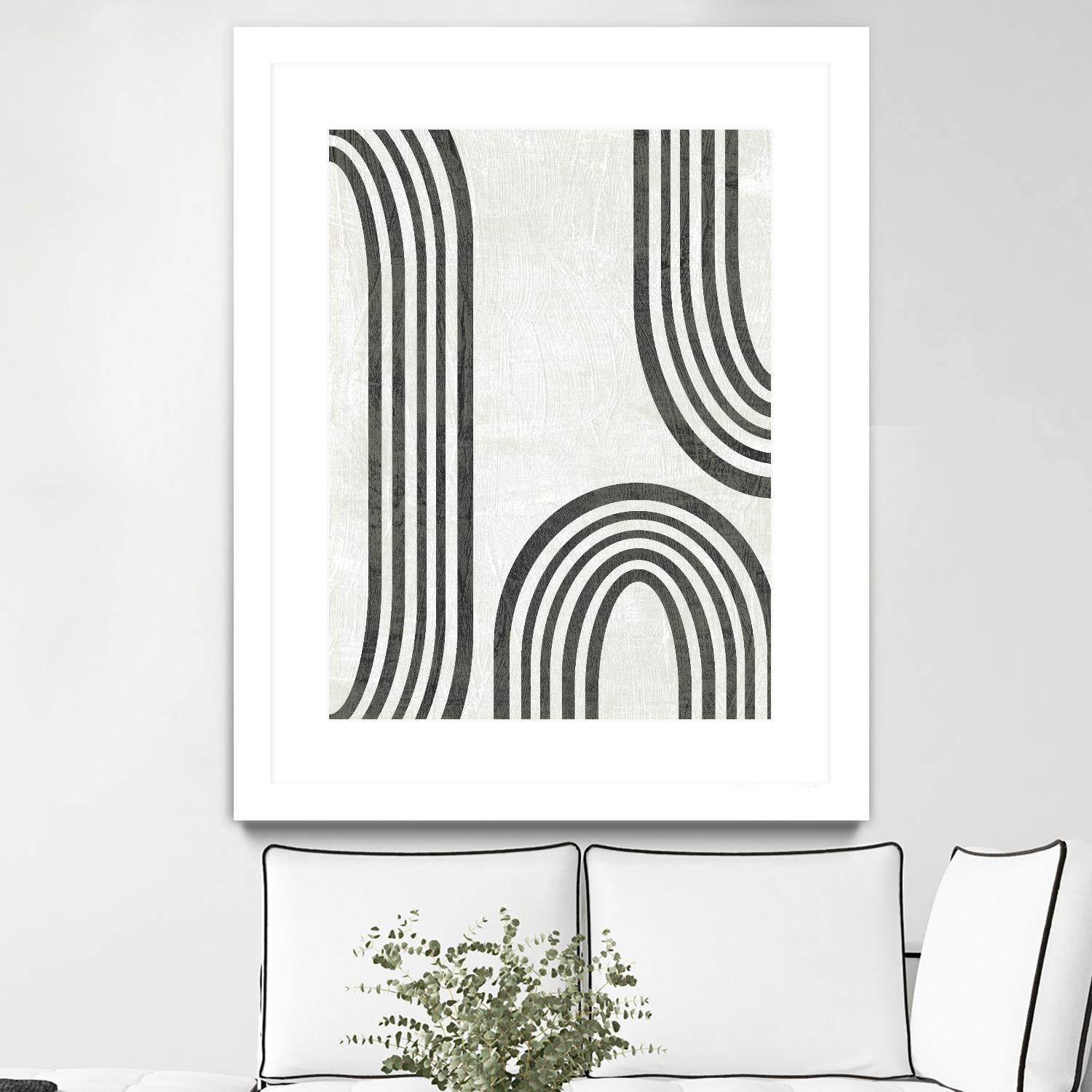 Modern Arc I by June Erica Vess on GIANT ART - neutral abstract