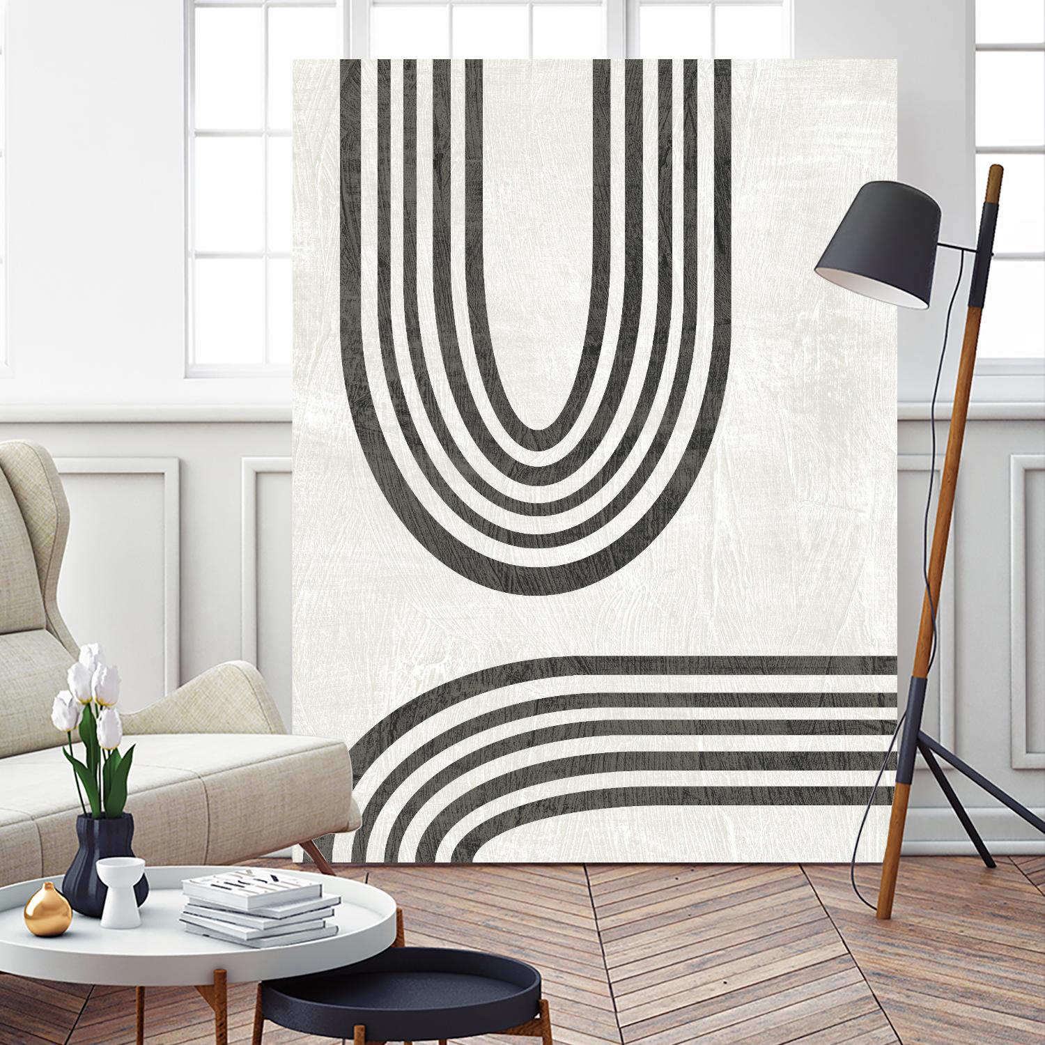 Modern Arc II by June Erica Vess on GIANT ART - neutral abstract