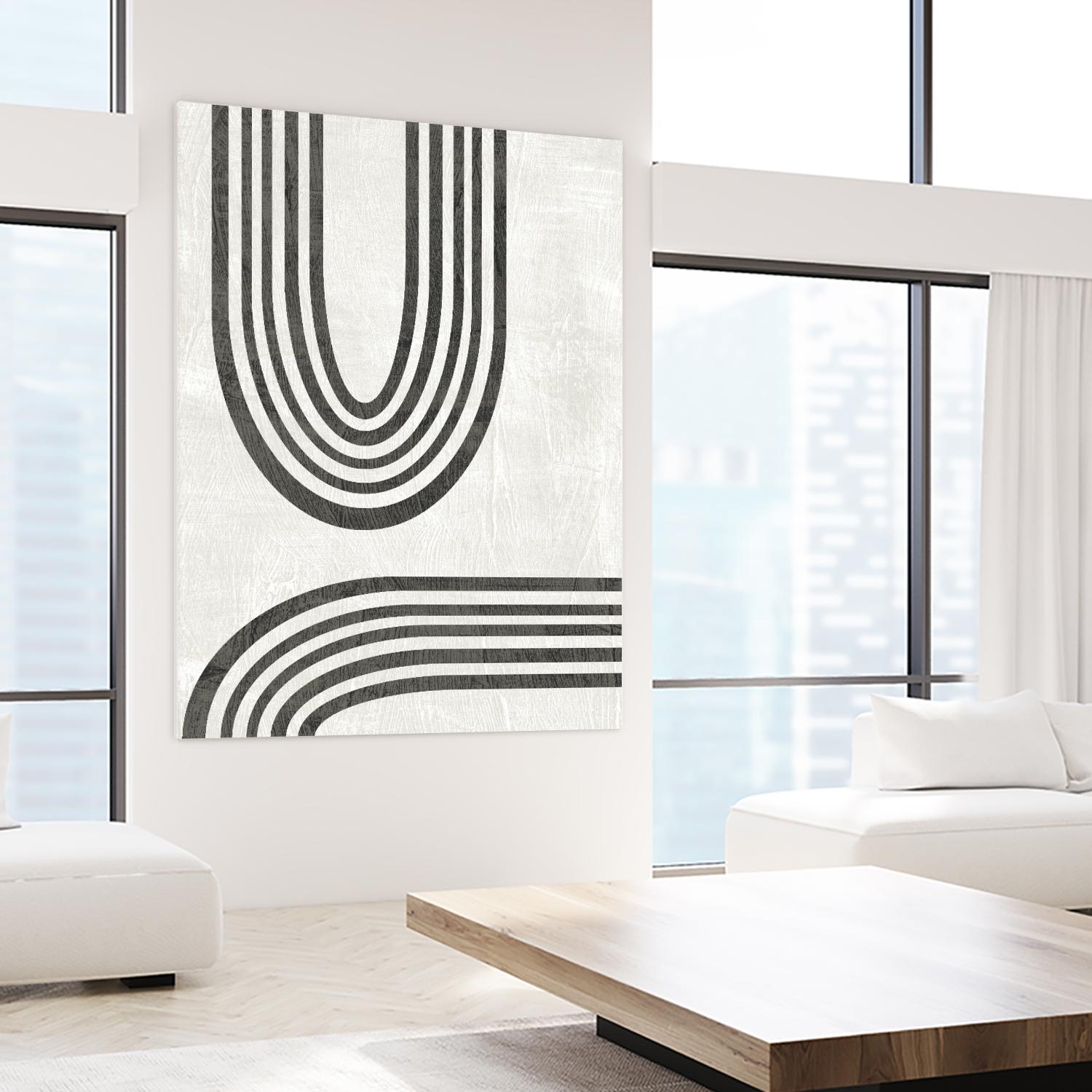 Modern Arc II by June Erica Vess on GIANT ART - neutral abstract