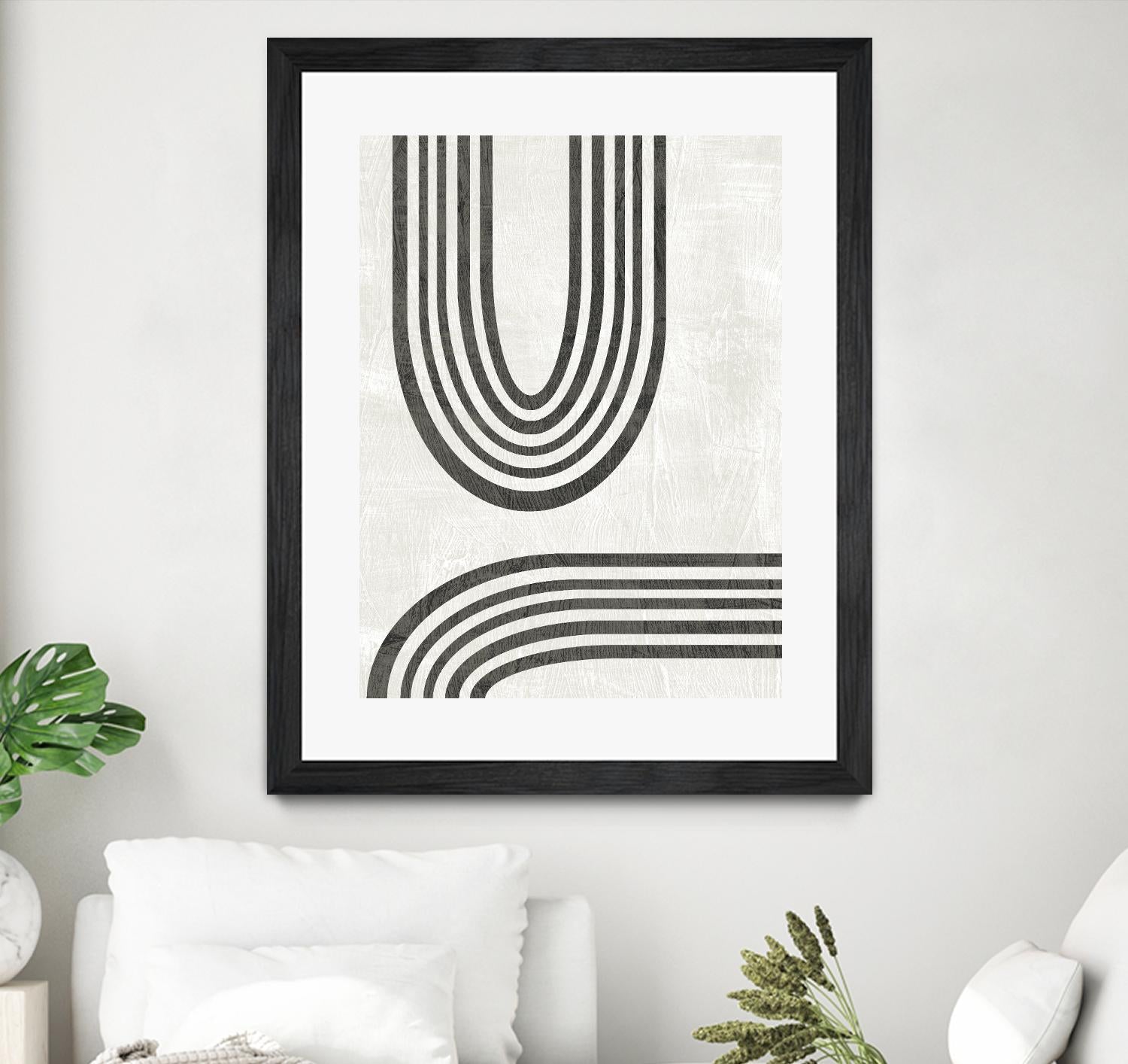 Modern Arc II by June Erica Vess on GIANT ART - neutral abstract