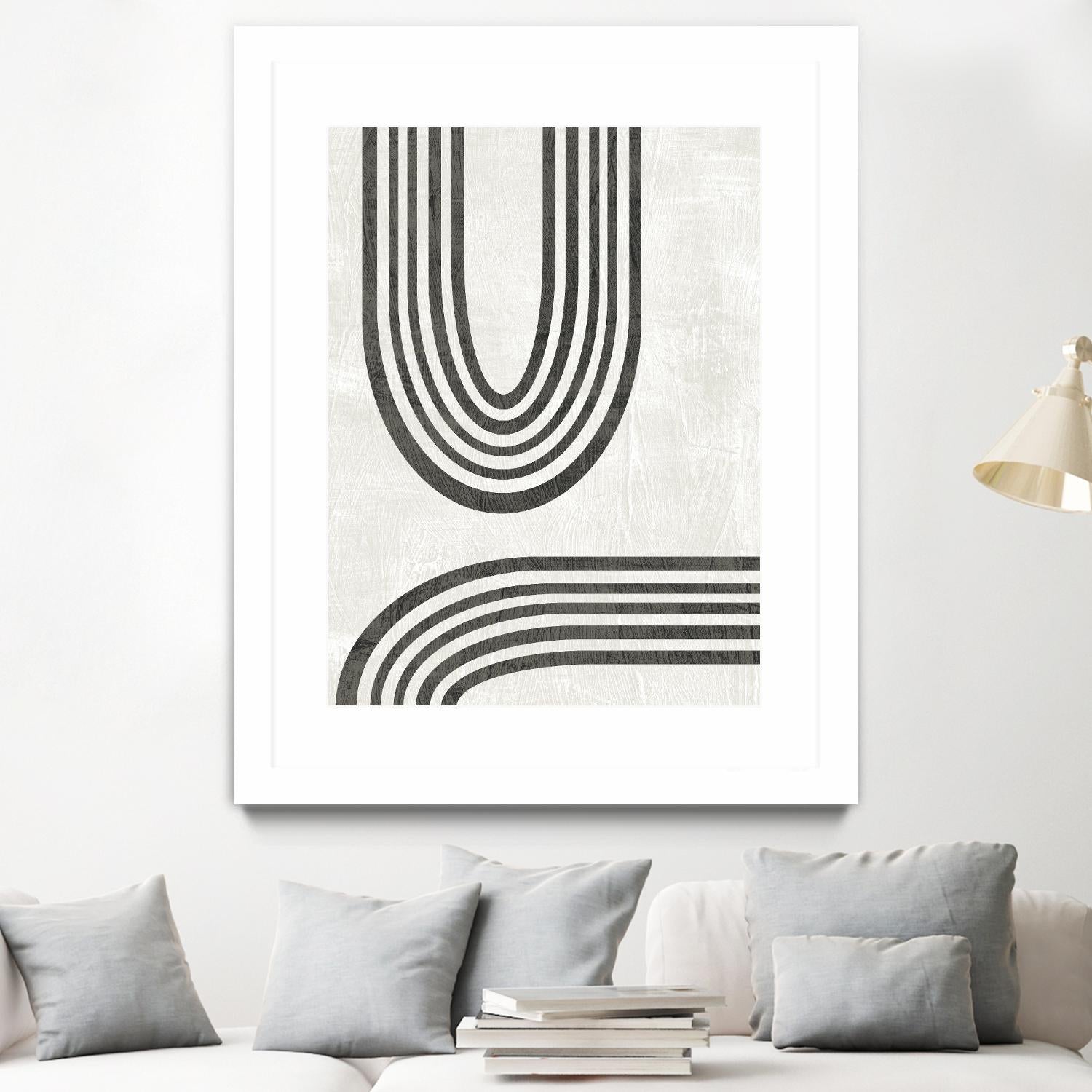 Modern Arc II by June Erica Vess on GIANT ART - neutral abstract