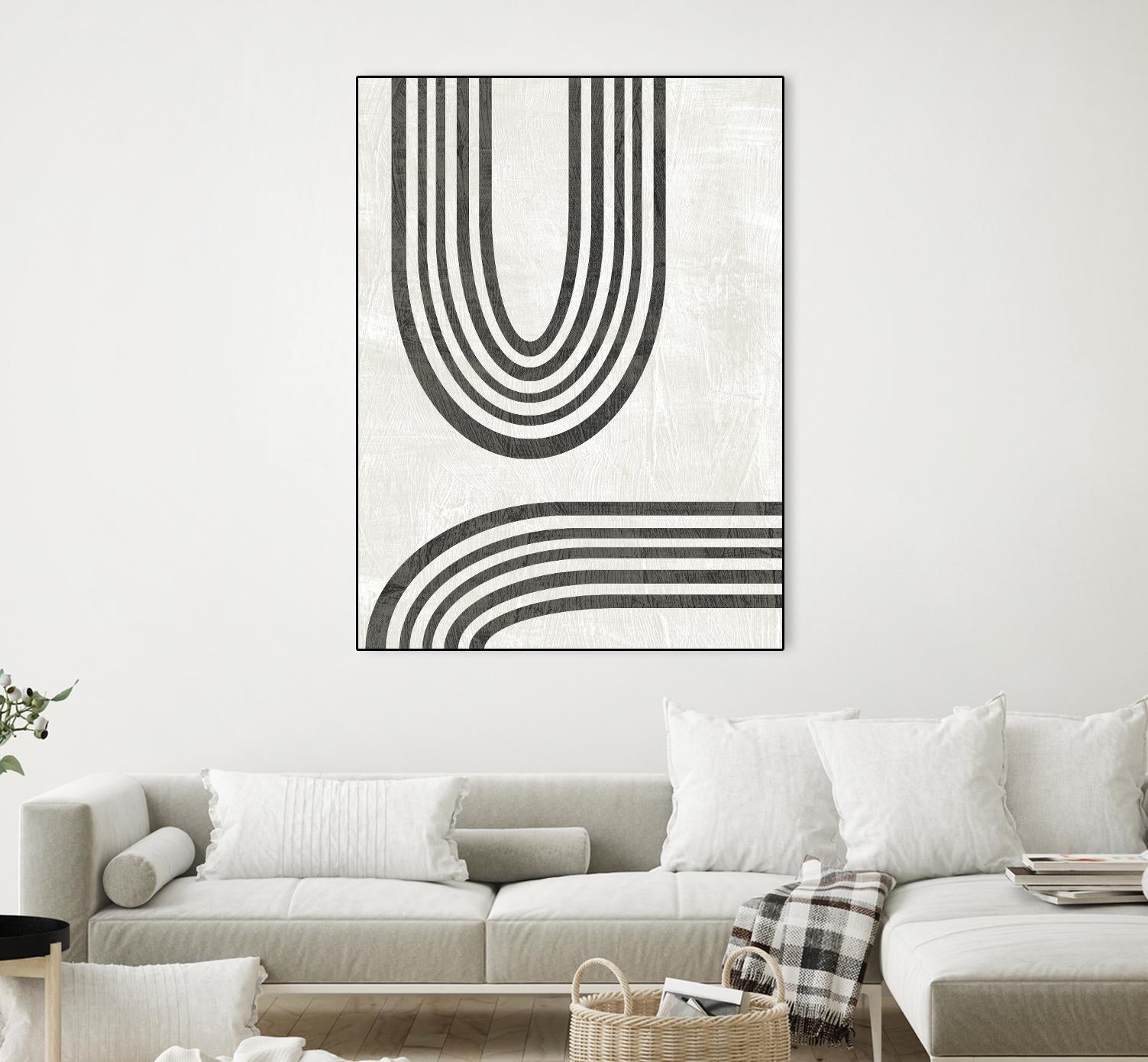 Modern Arc II by June Erica Vess on GIANT ART - neutral abstract