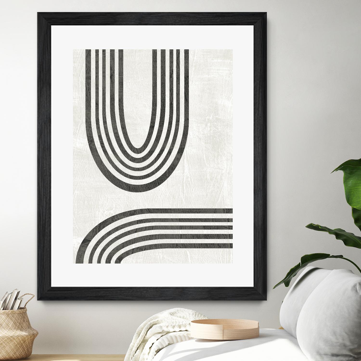 Modern Arc II by June Erica Vess on GIANT ART - neutral abstract