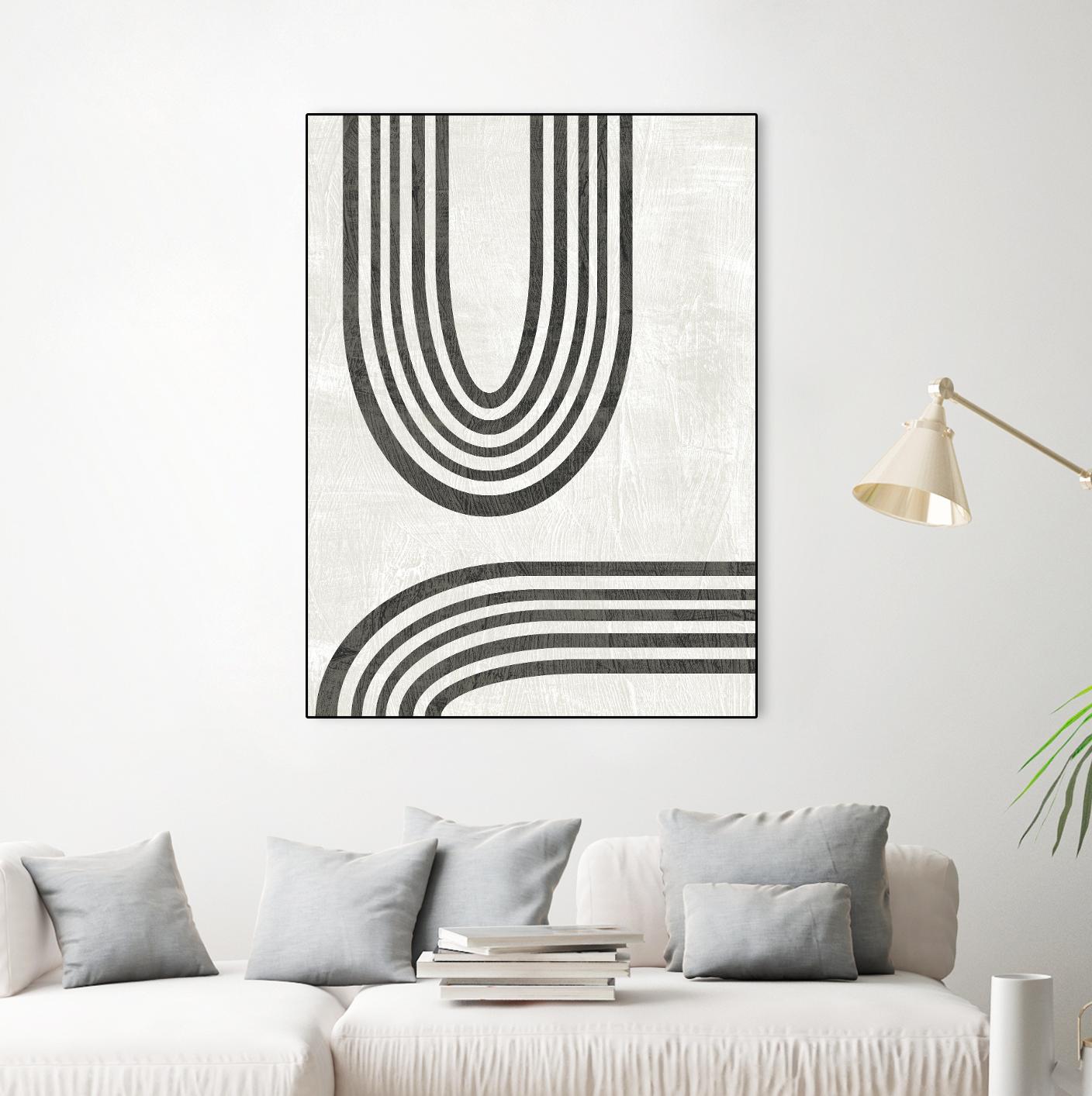 Modern Arc II by June Erica Vess on GIANT ART - neutral abstract