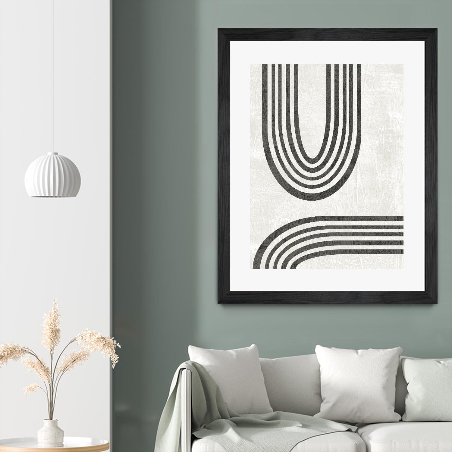 Modern Arc II by June Erica Vess on GIANT ART - neutral abstract