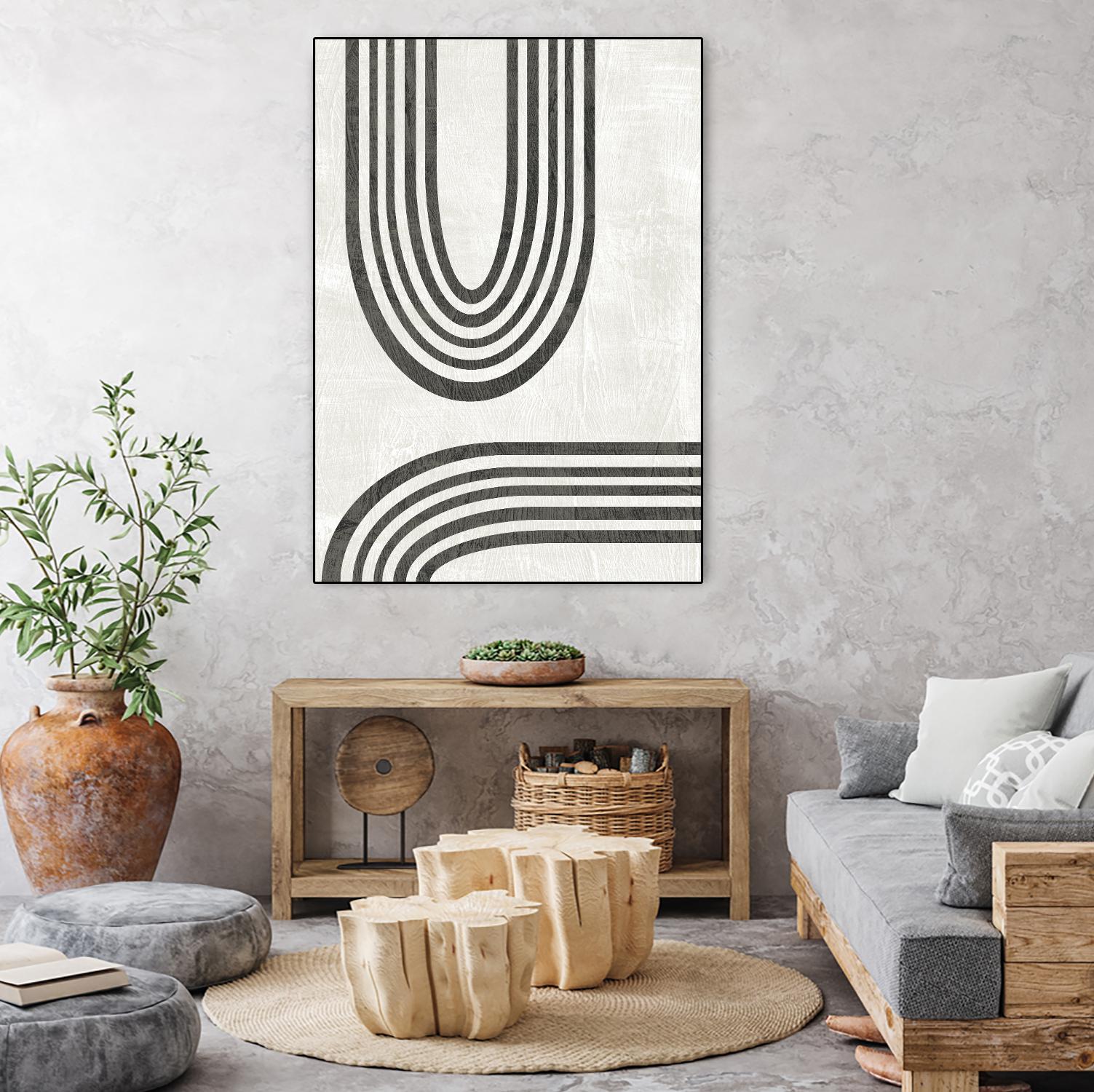 Modern Arc II by June Erica Vess on GIANT ART - neutral abstract