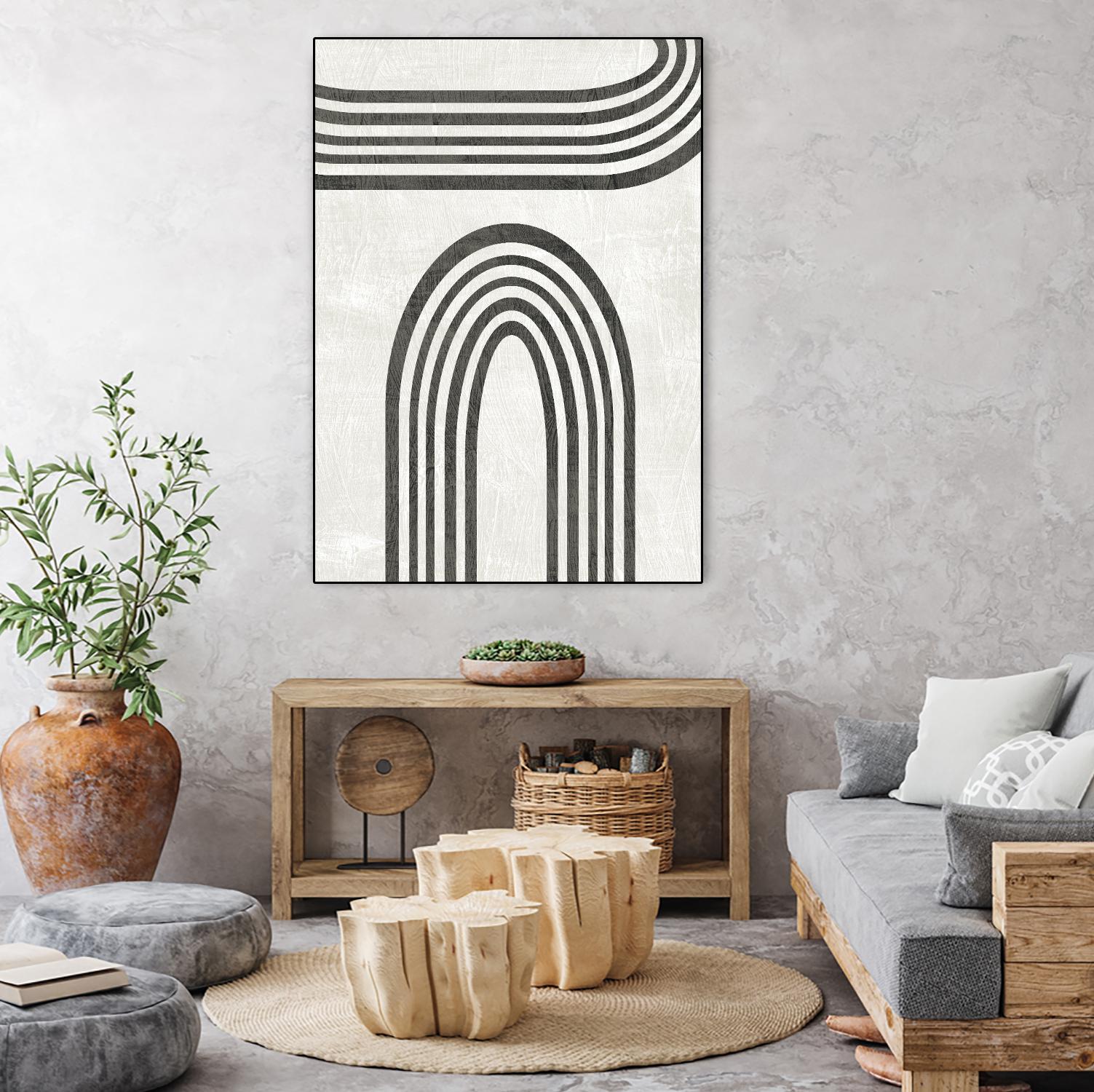 Modern Arc III by June Erica Vess on GIANT ART - neutral abstract