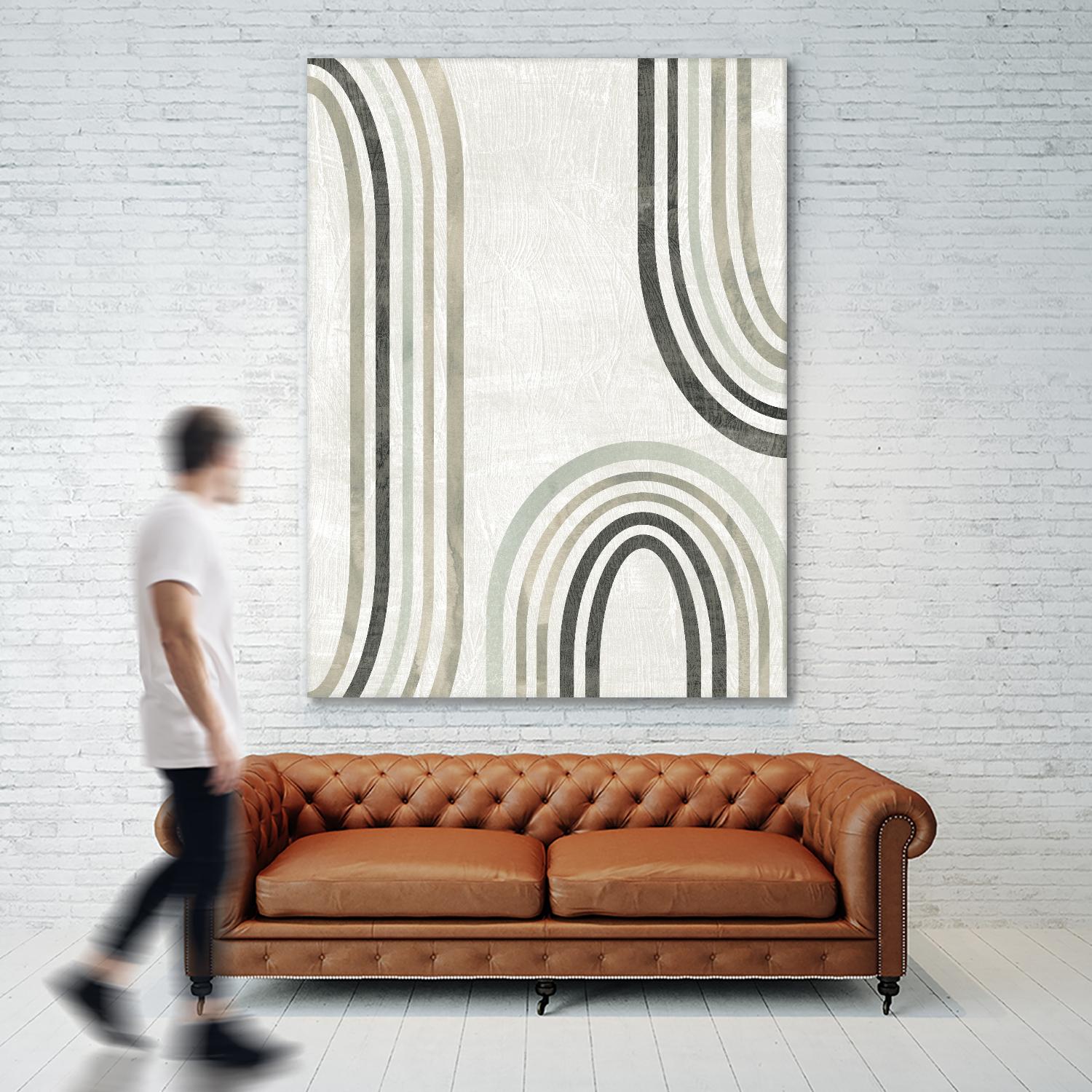 Modern Arc in Color I by June Erica Vess on GIANT ART - neutral abstract