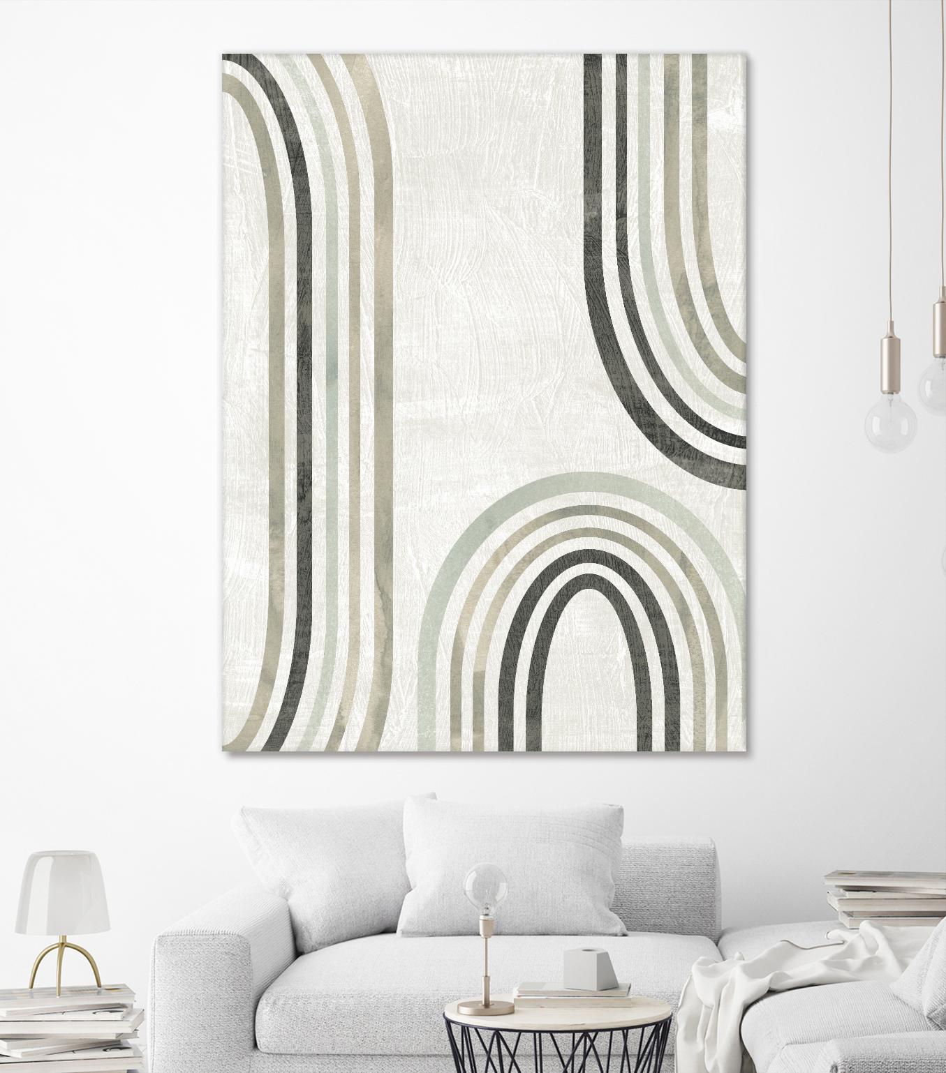 Modern Arc in Color I by June Erica Vess on GIANT ART - neutral abstract