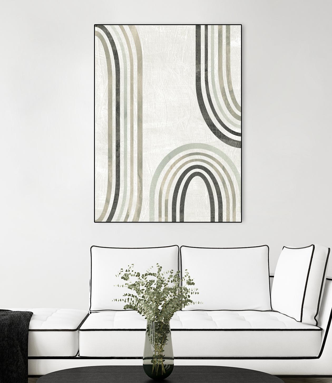 Modern Arc in Color I by June Erica Vess on GIANT ART - neutral abstract