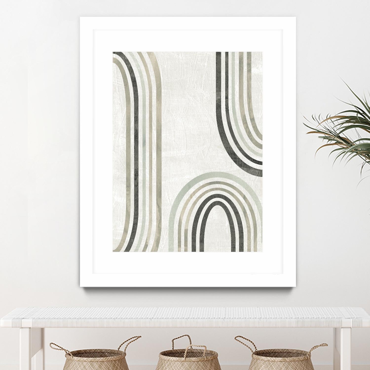 Modern Arc in Color I by June Erica Vess on GIANT ART - neutral abstract