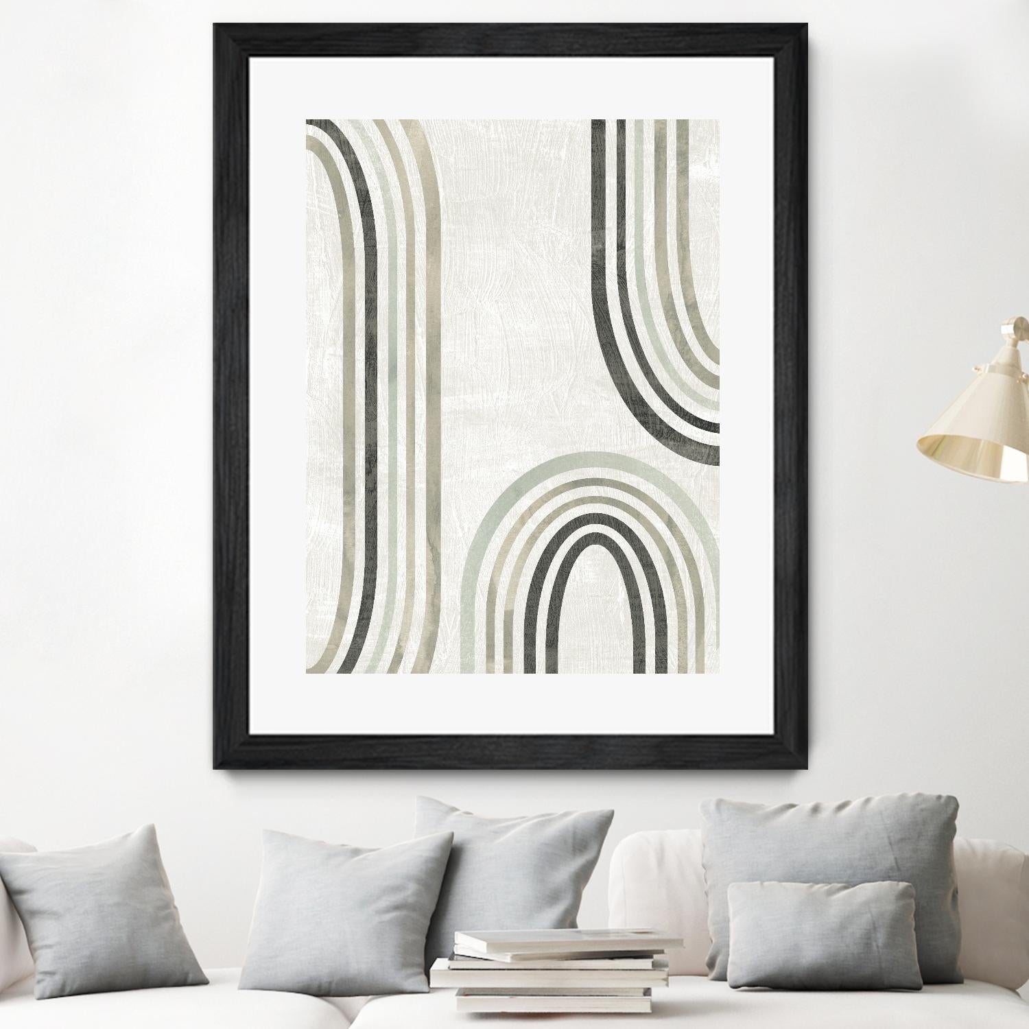 Modern Arc in Color I by June Erica Vess on GIANT ART - neutral abstract