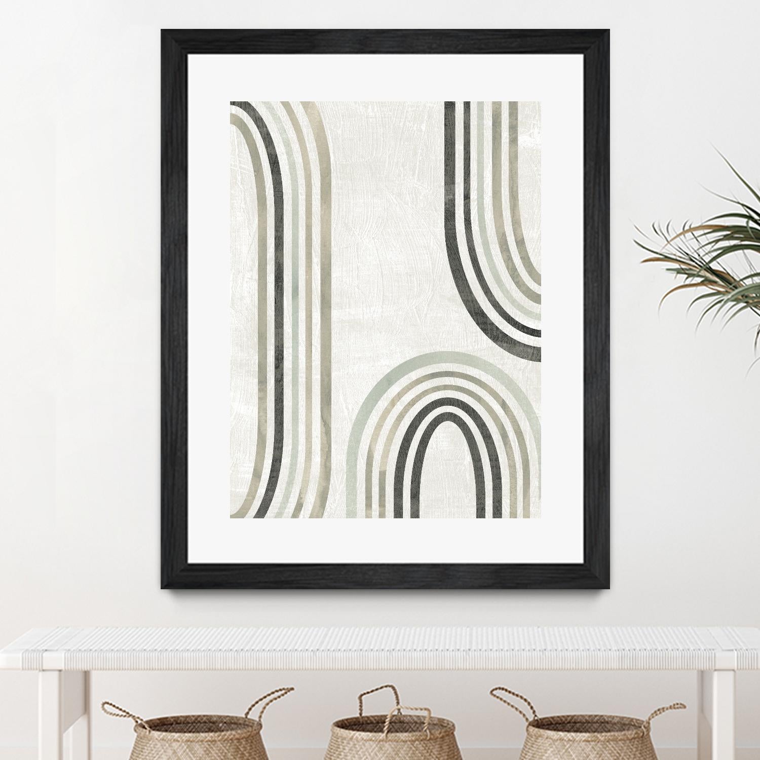 Modern Arc in Color I by June Erica Vess on GIANT ART - neutral abstract