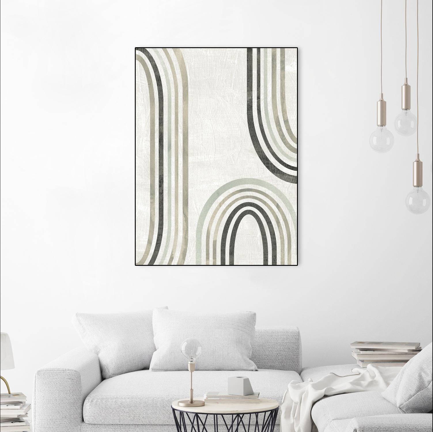 Modern Arc in Color I by June Erica Vess on GIANT ART - neutral abstract