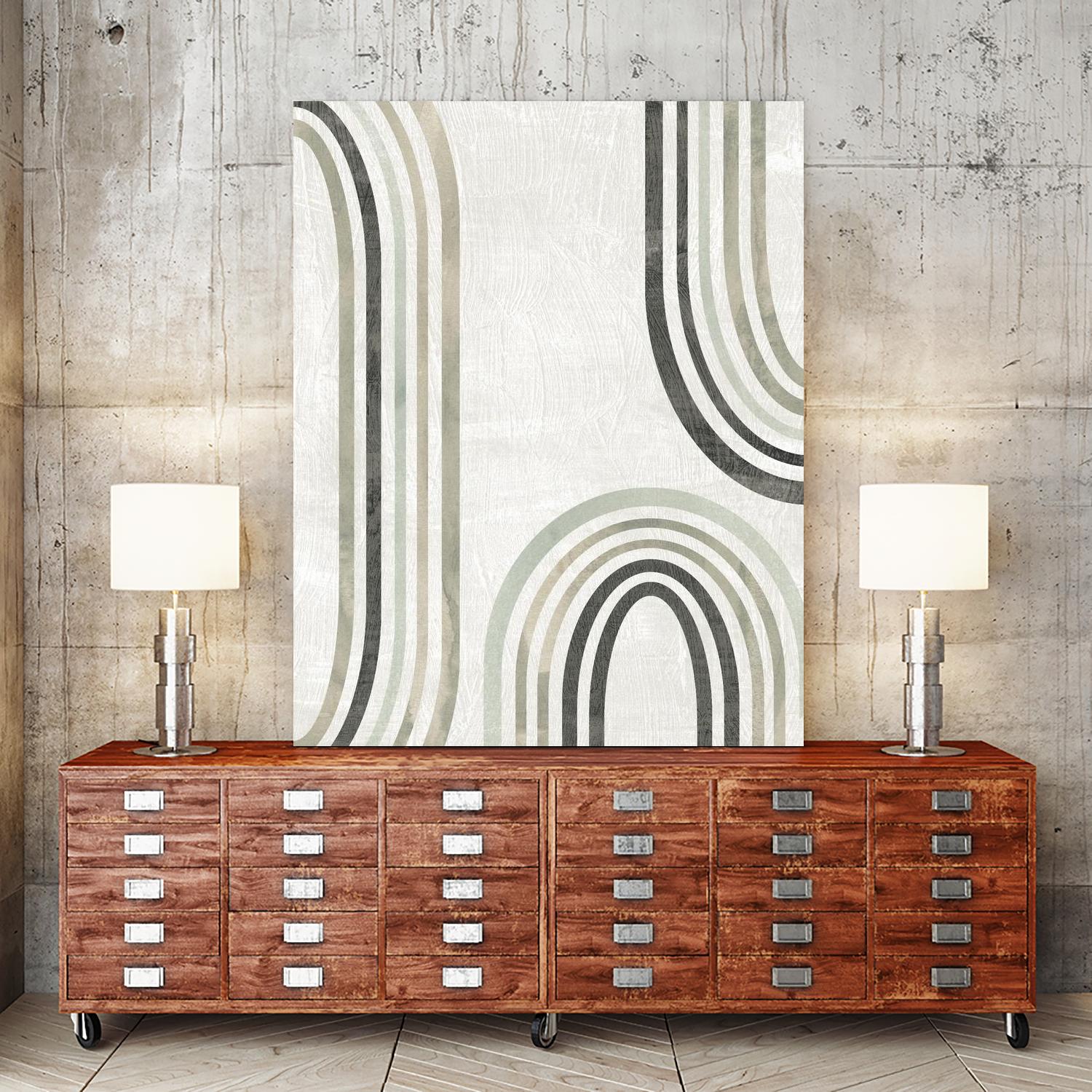 Modern Arc in Color I by June Erica Vess on GIANT ART - neutral abstract