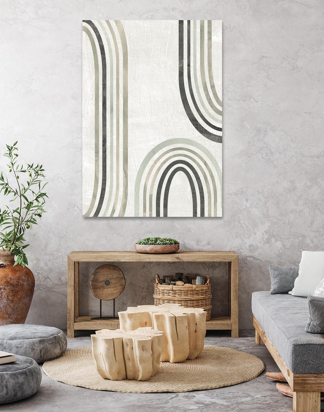 Modern Arc in Color I by June Erica Vess on GIANT ART - neutral abstract