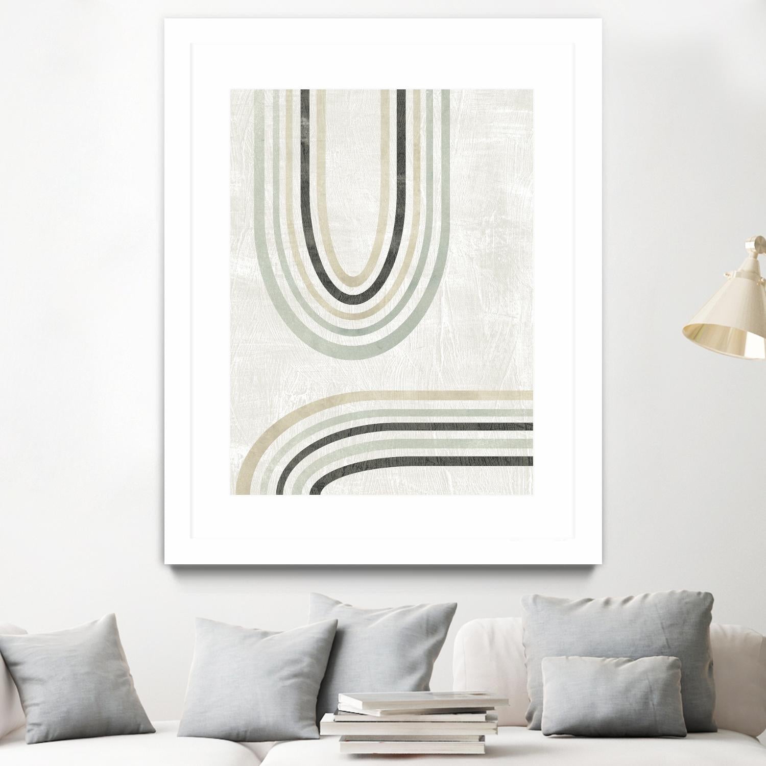 Modern Arc in Color II by June Erica Vess on GIANT ART - neutral abstract