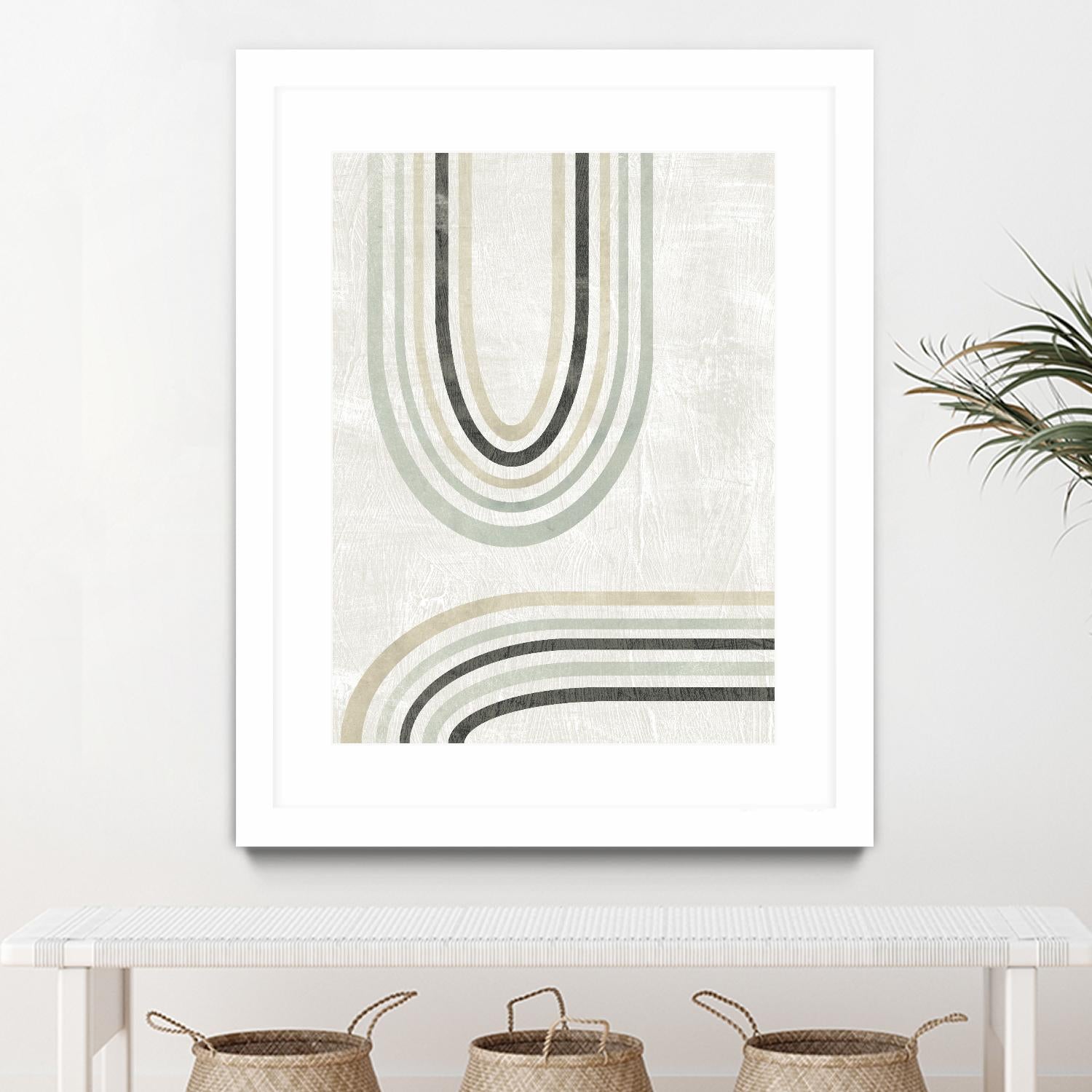 Modern Arc in Color II by June Erica Vess on GIANT ART - neutral abstract