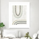 Modern Arc in Color II by June Erica Vess on GIANT ART - neutral abstract