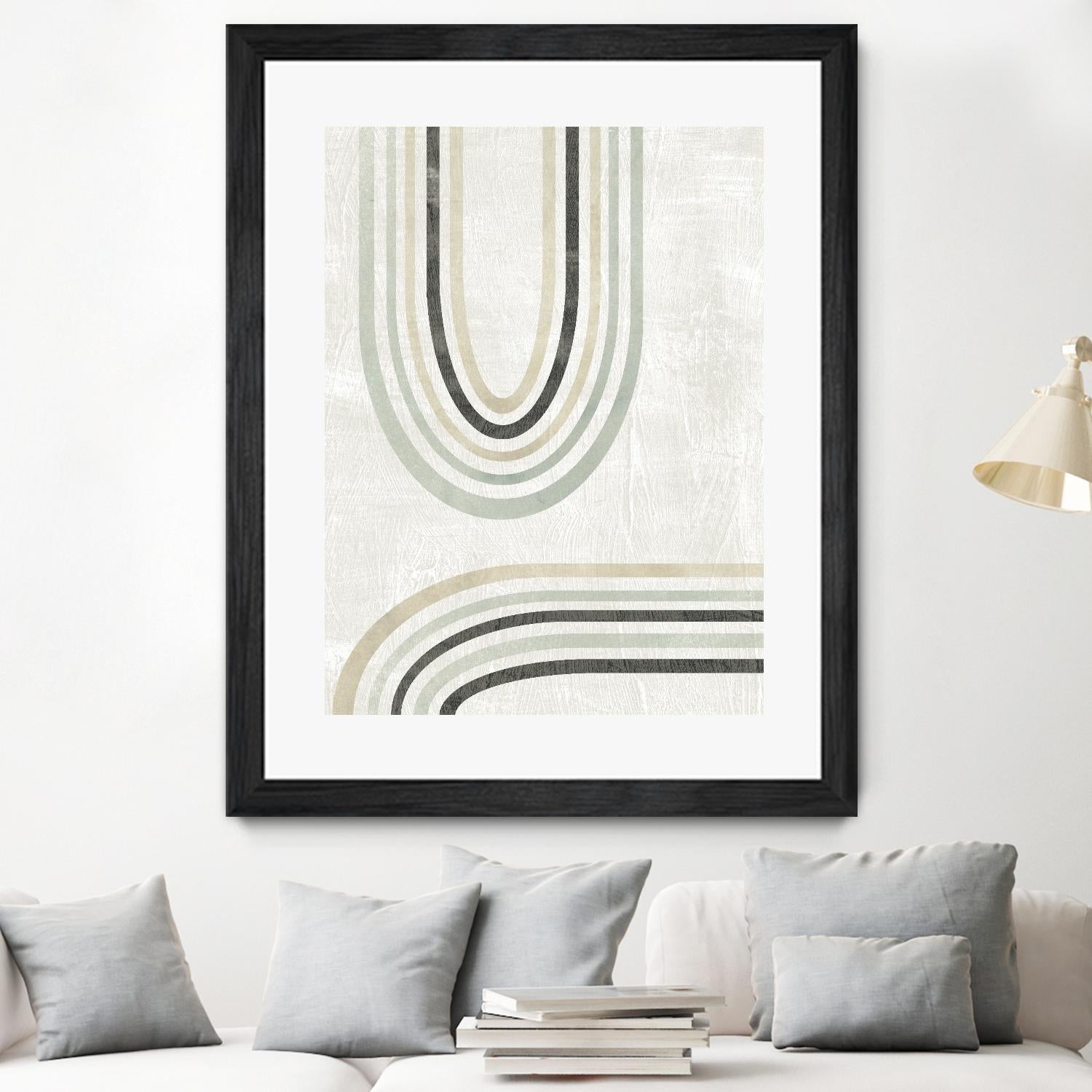 Modern Arc in Color II by June Erica Vess on GIANT ART - neutral abstract