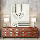 Modern Arc in Color II by June Erica Vess on GIANT ART - neutral abstract