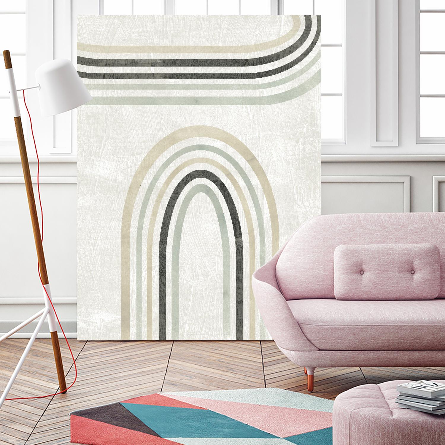 Modern Arc in Color III by June Erica Vess on GIANT ART - neutral abstract