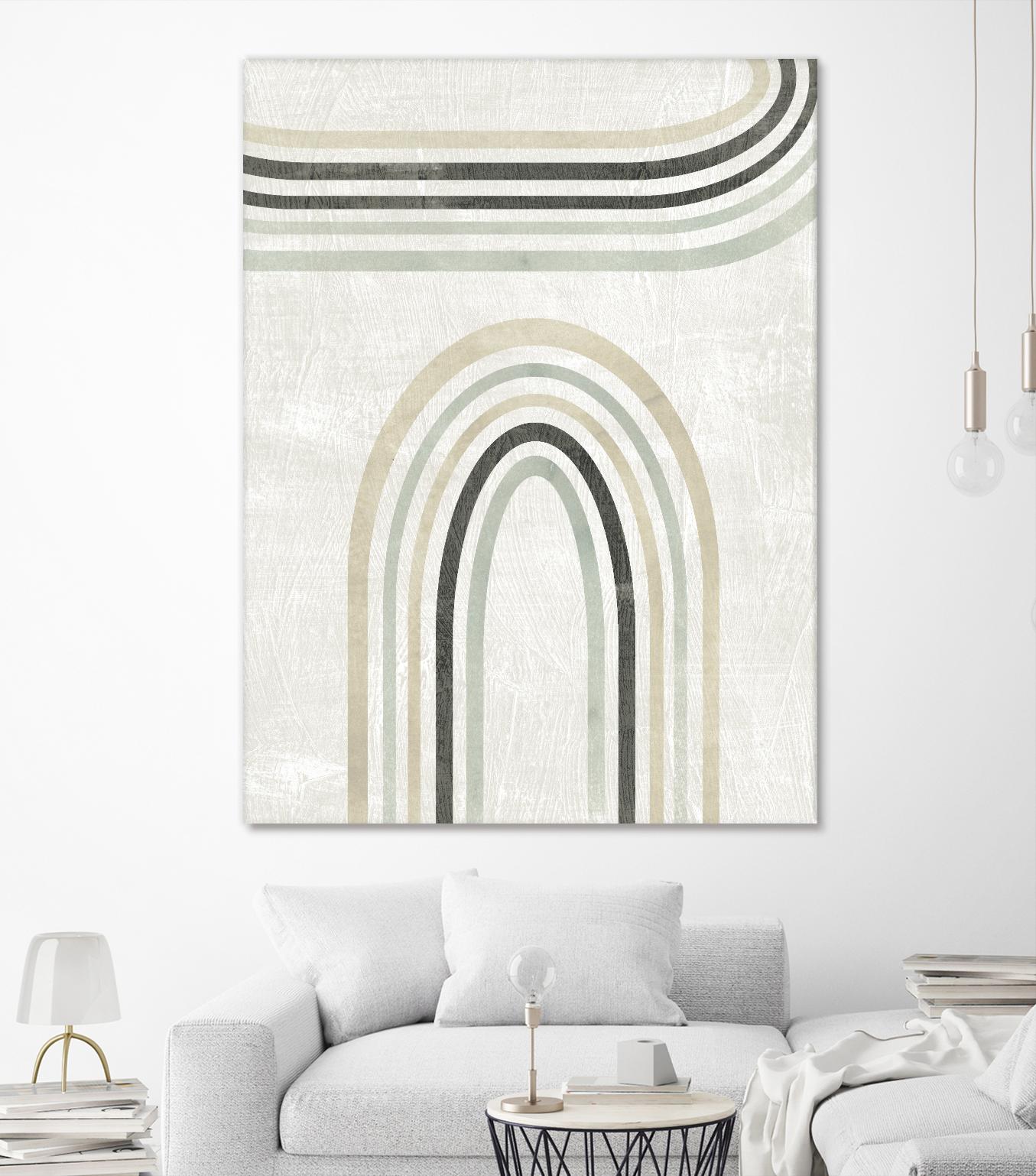 Modern Arc in Color III by June Erica Vess on GIANT ART - neutral abstract