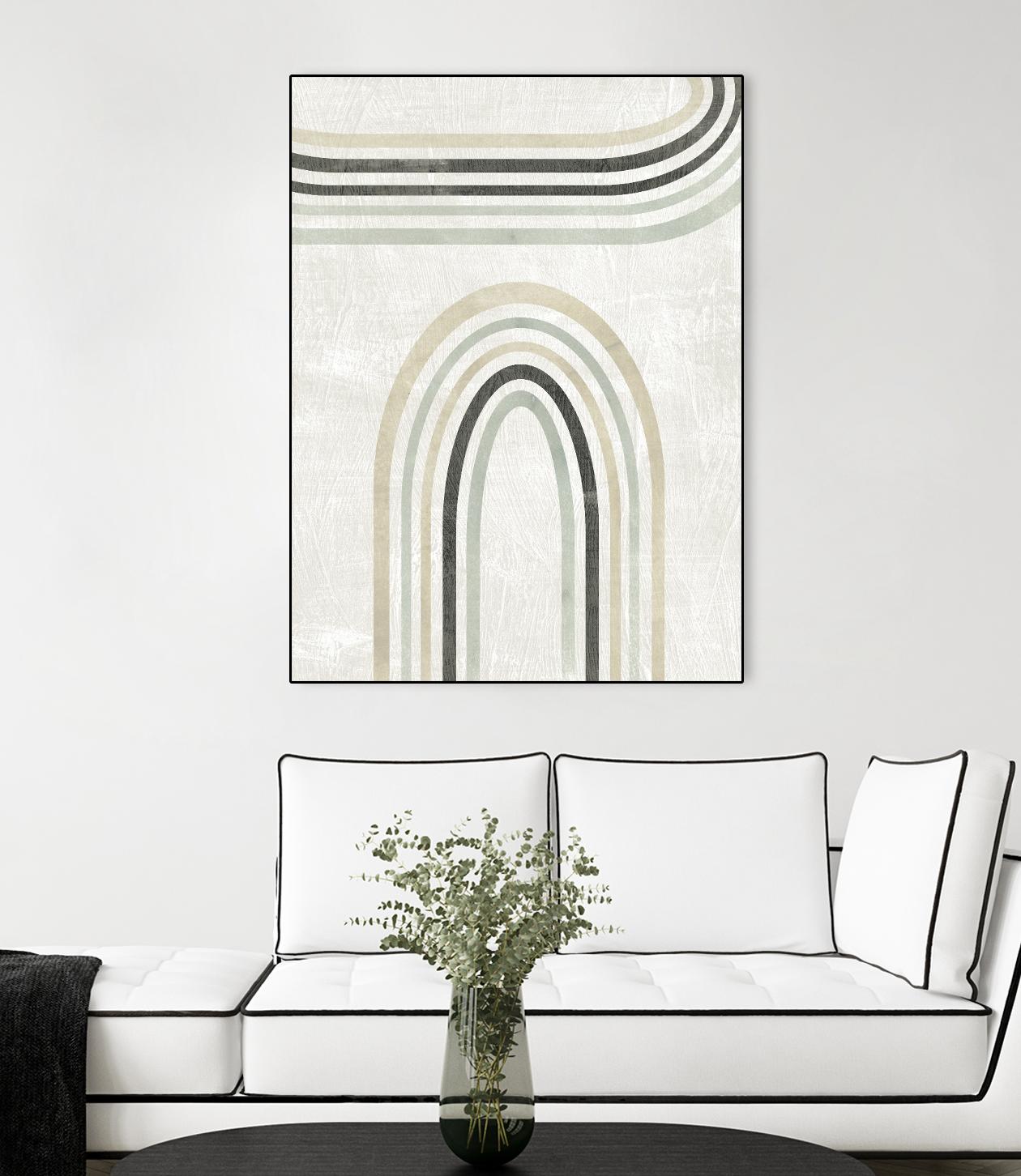 Modern Arc in Color III by June Erica Vess on GIANT ART - neutral abstract